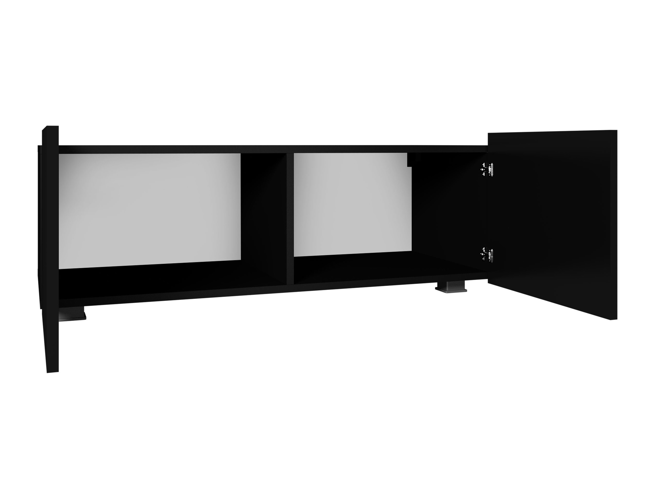 TV-bord Remus I (Hvid + Glansfuld hvid)