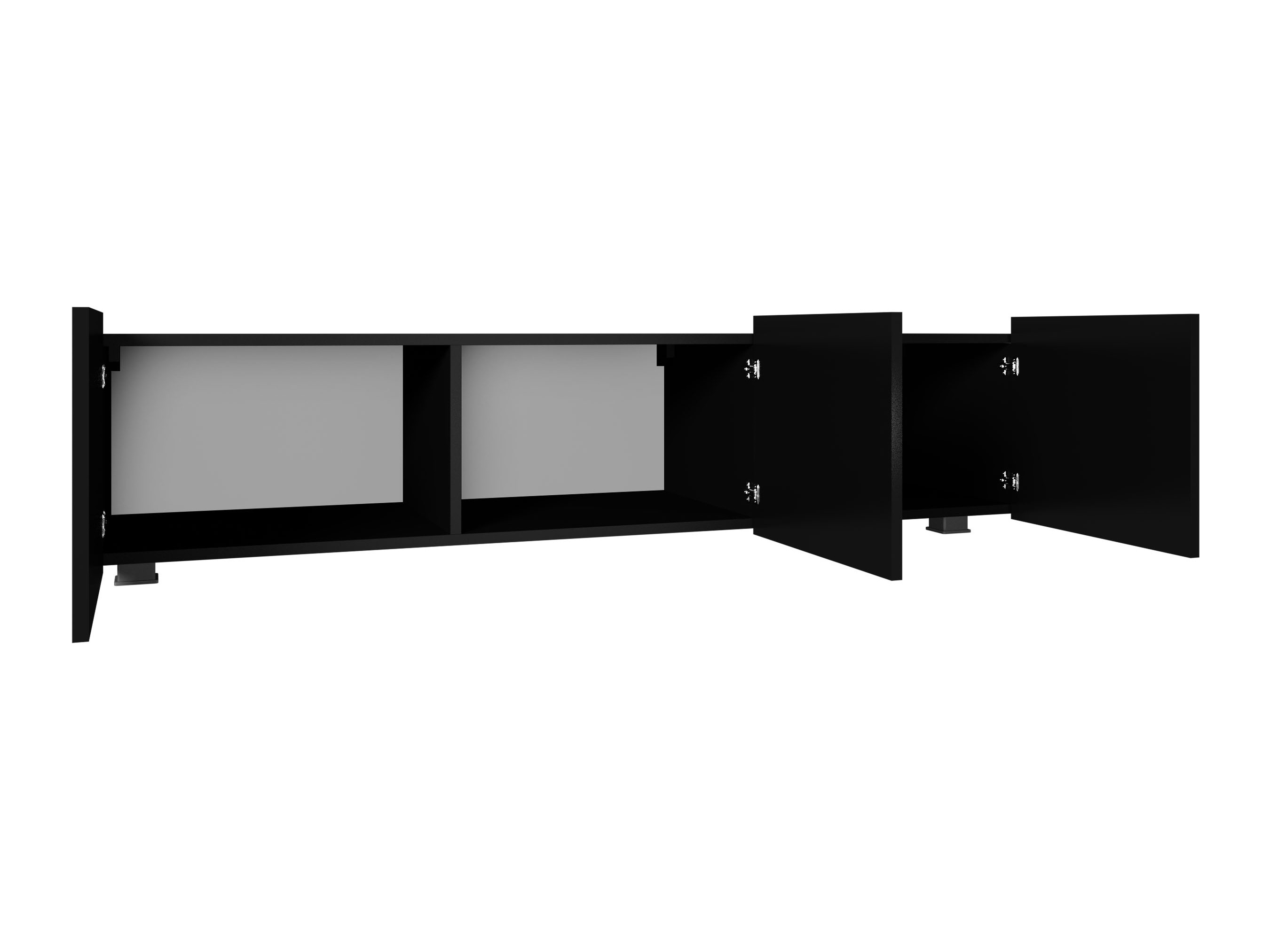 TV-bord Remus (Hvid + Glansfuld hvid)