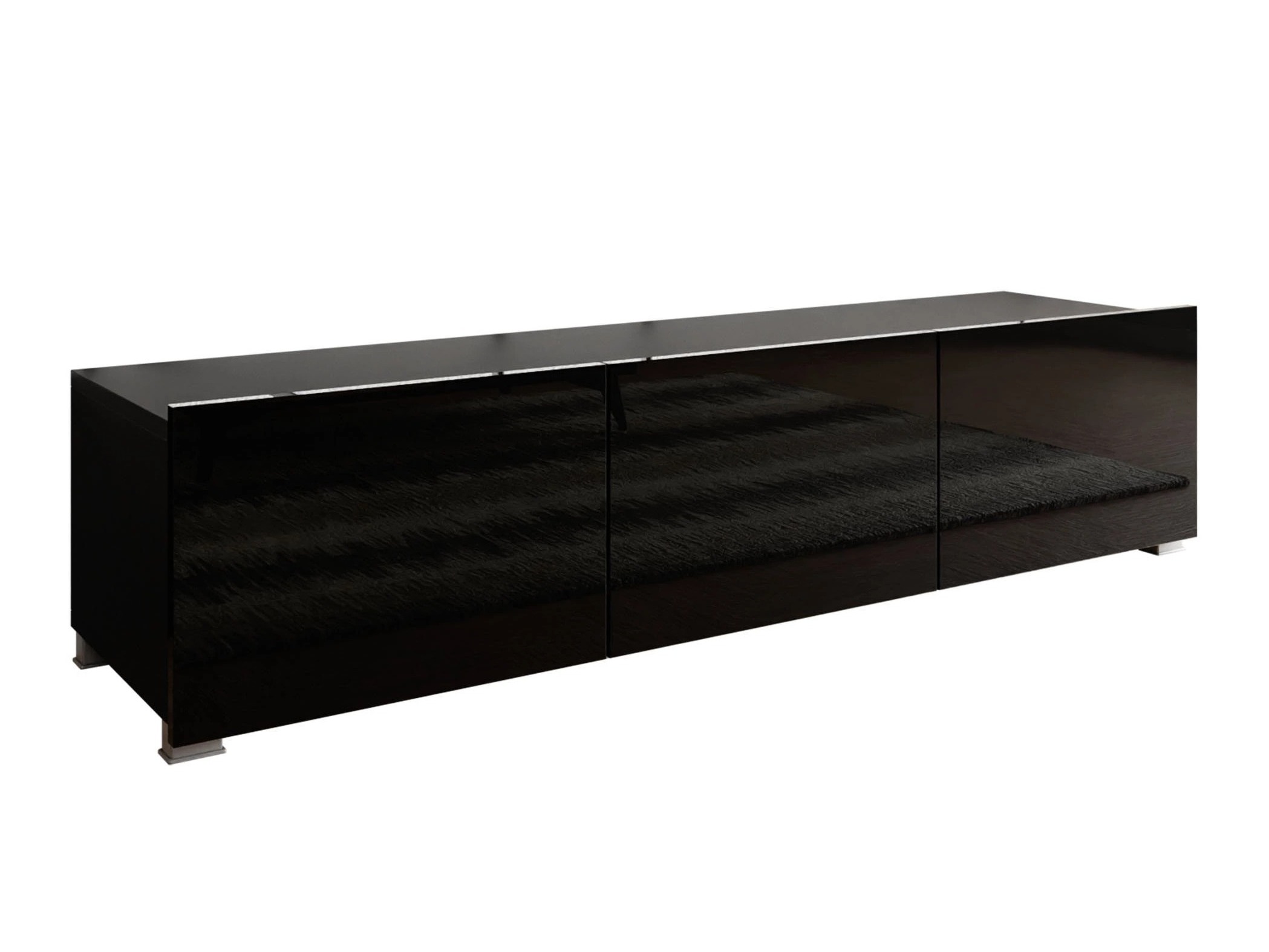 TV-bord Remus (Sort + Blank sort)