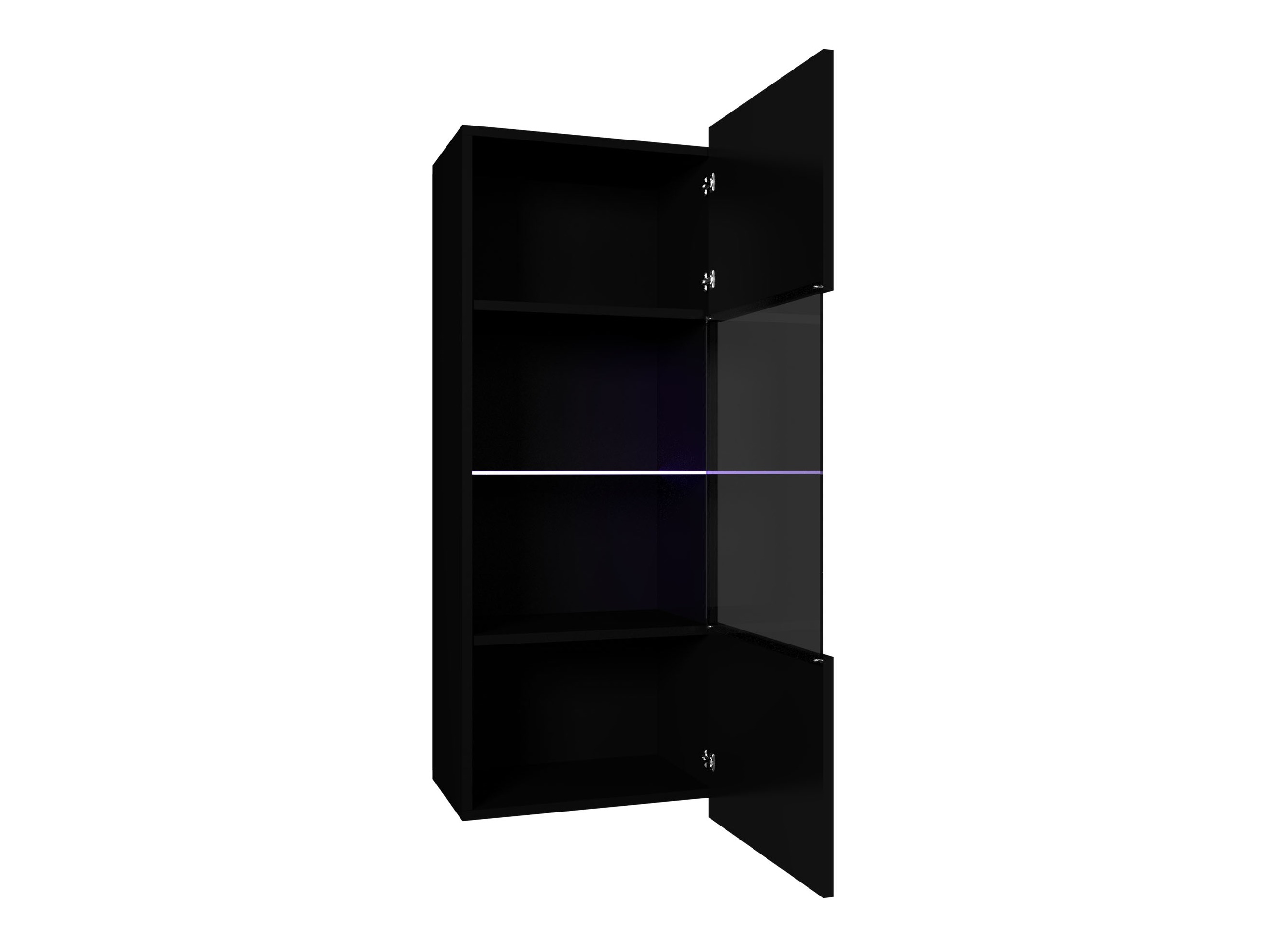 Vægskab Remus I (Sort + Blank sort)