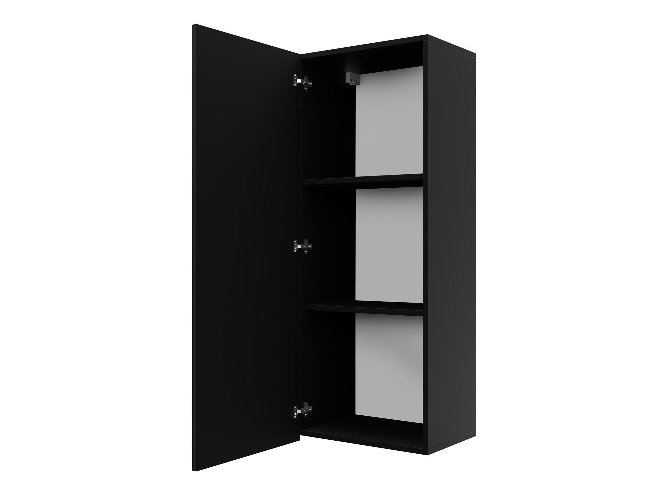 Vægskab Remus III (Sort + Blank sort)
