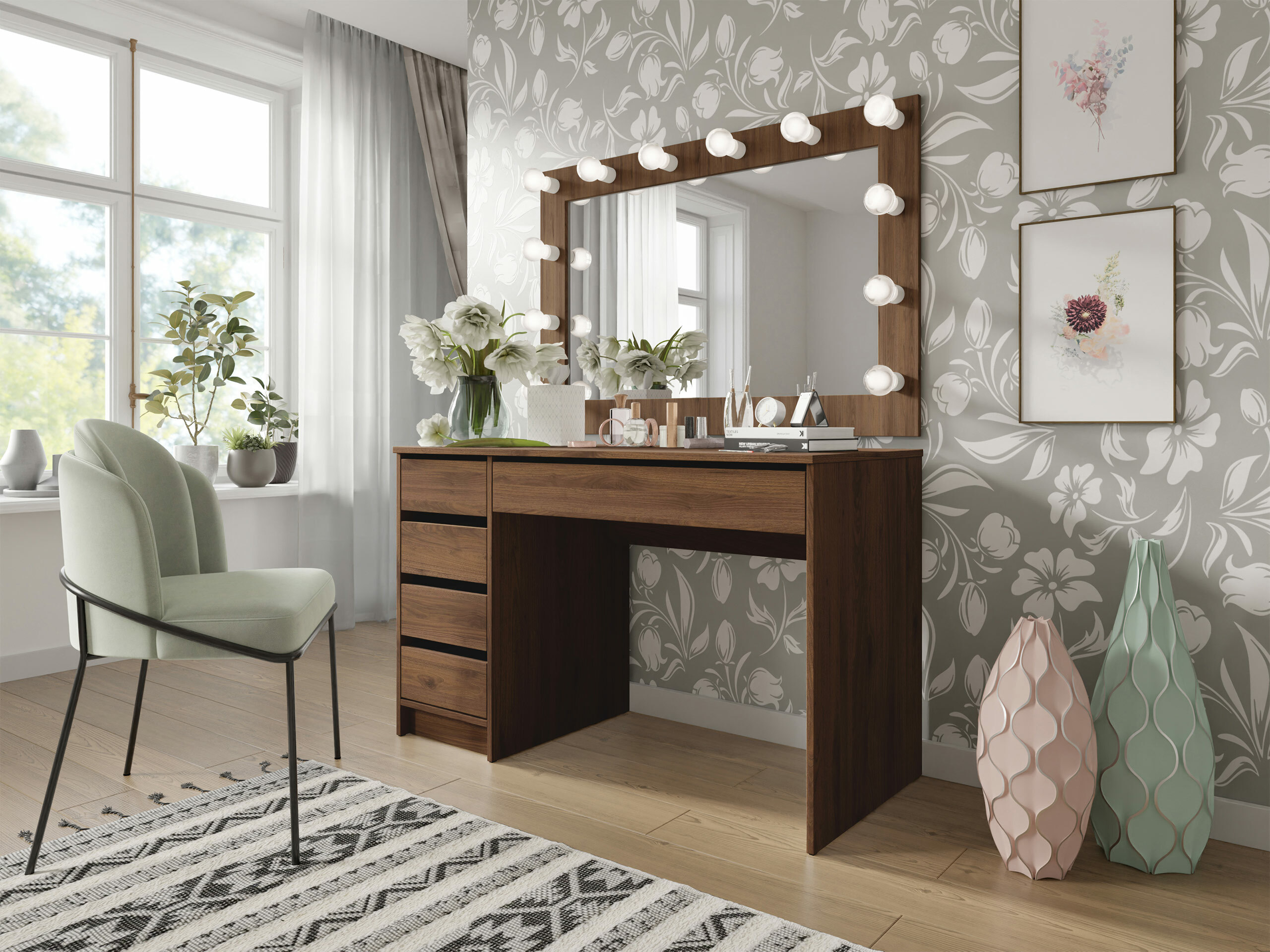 Skrivebord Comfivo Terros I (Valnød)