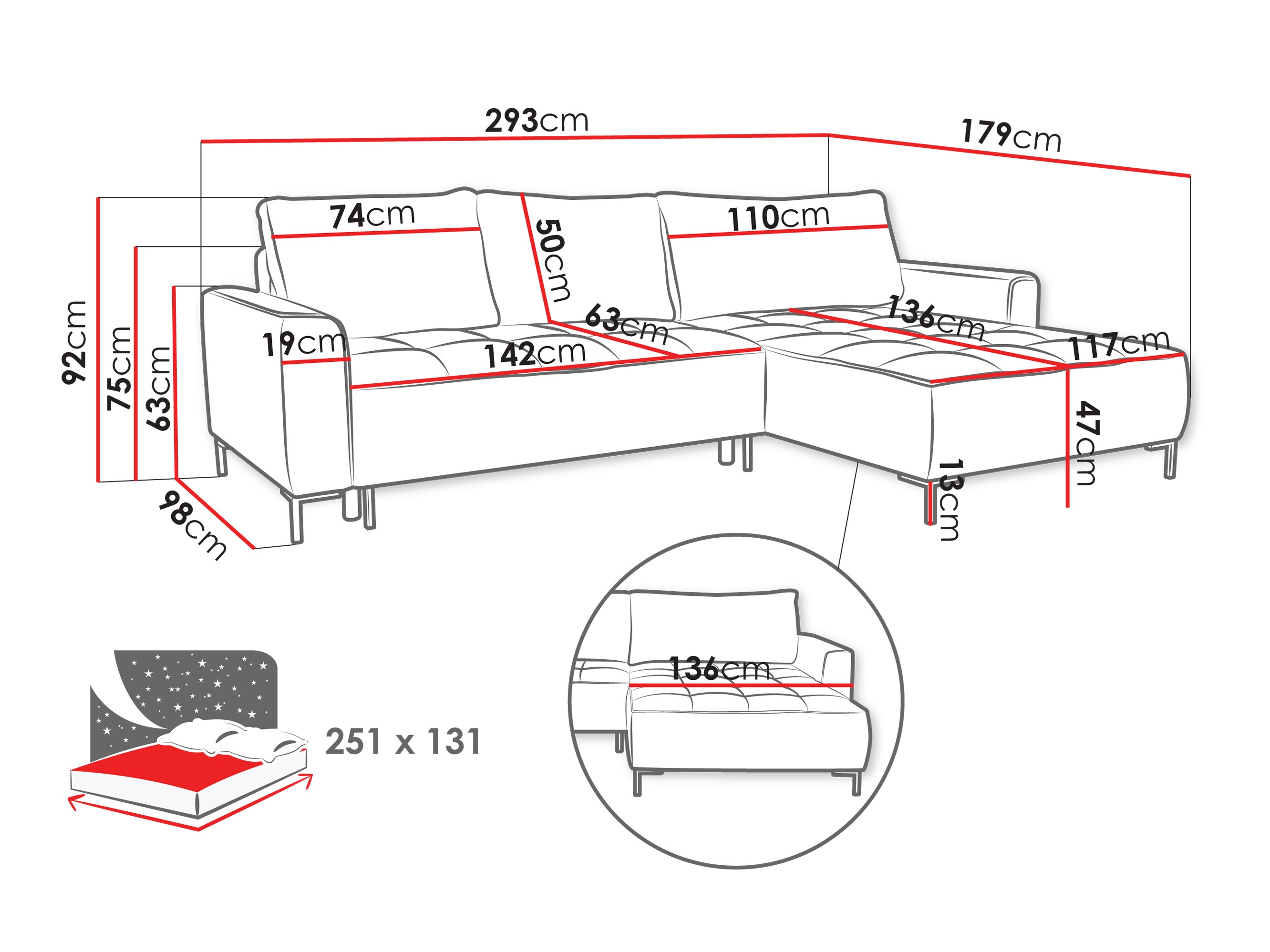 Hjørnesofa TrendyNest Valetio (Genesis 02)