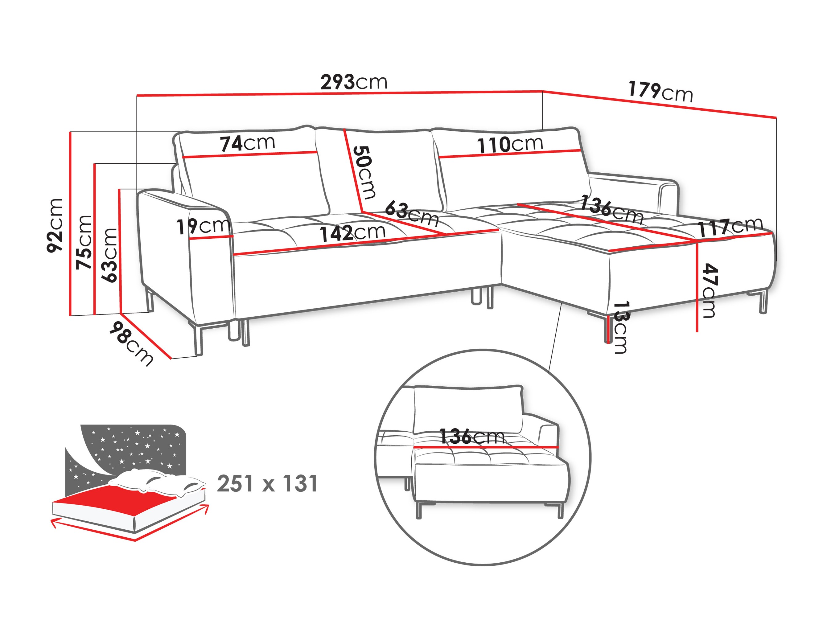 Hjørnesofa TrendyNest Valetio (Genesis 02)
