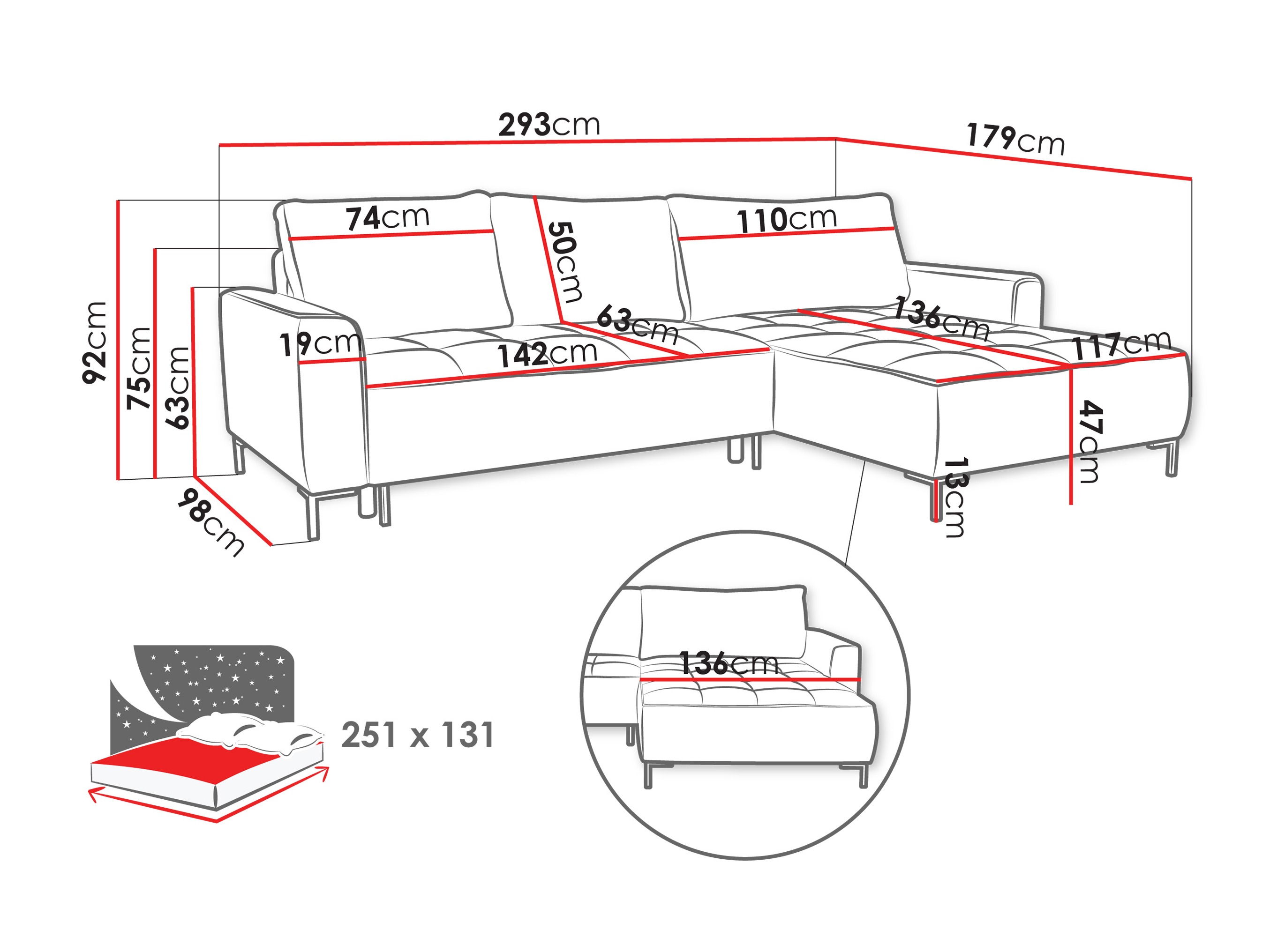 Hjørnesofa TrendyNest Valetio (Genesis 11)