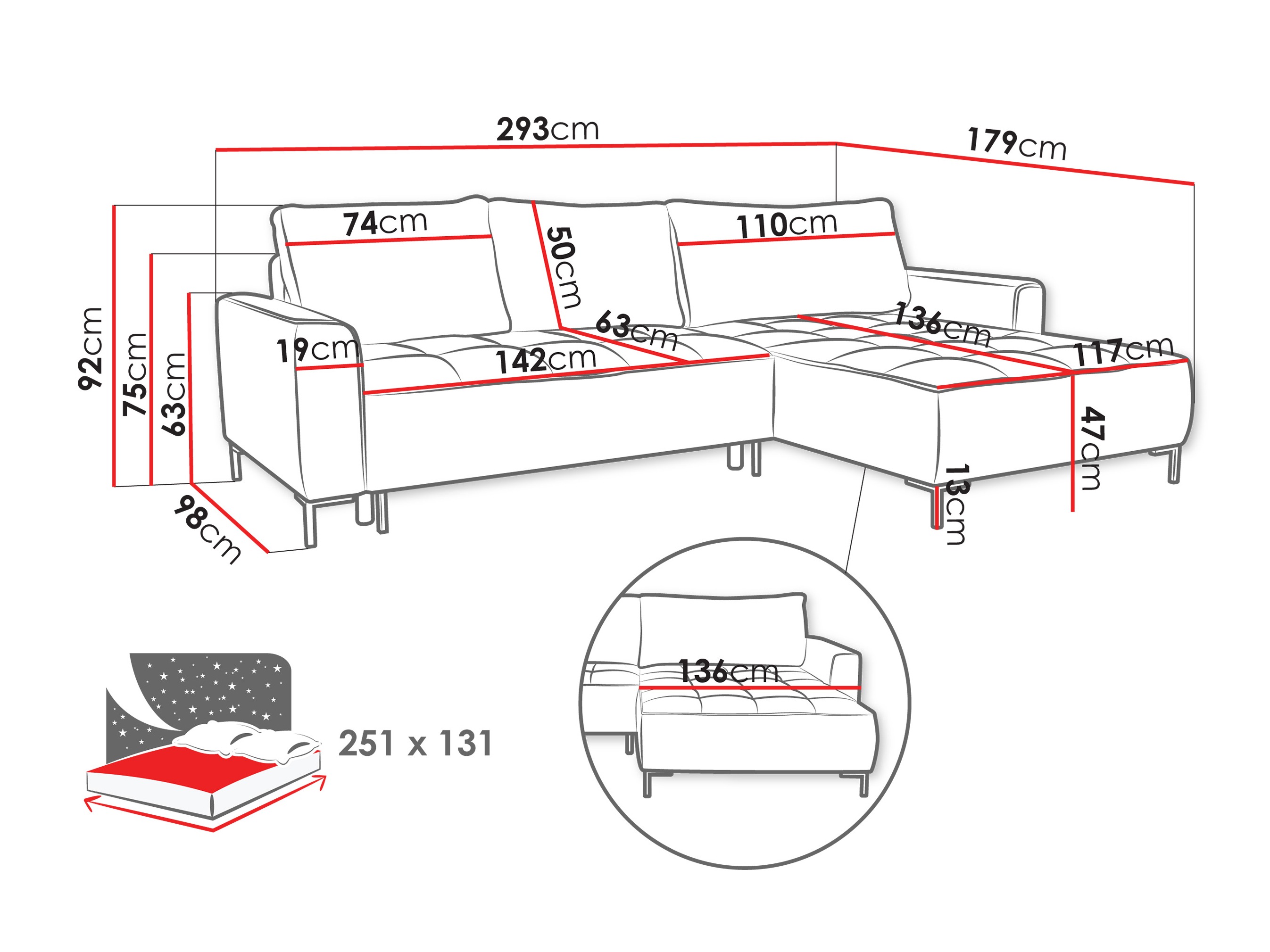 Hjørnesofa TrendyNest Valetio (Genesis 18)