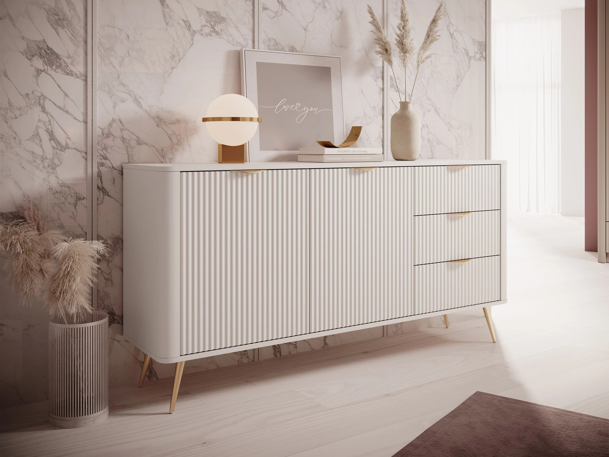 Kommode Lectum I (Beige)
