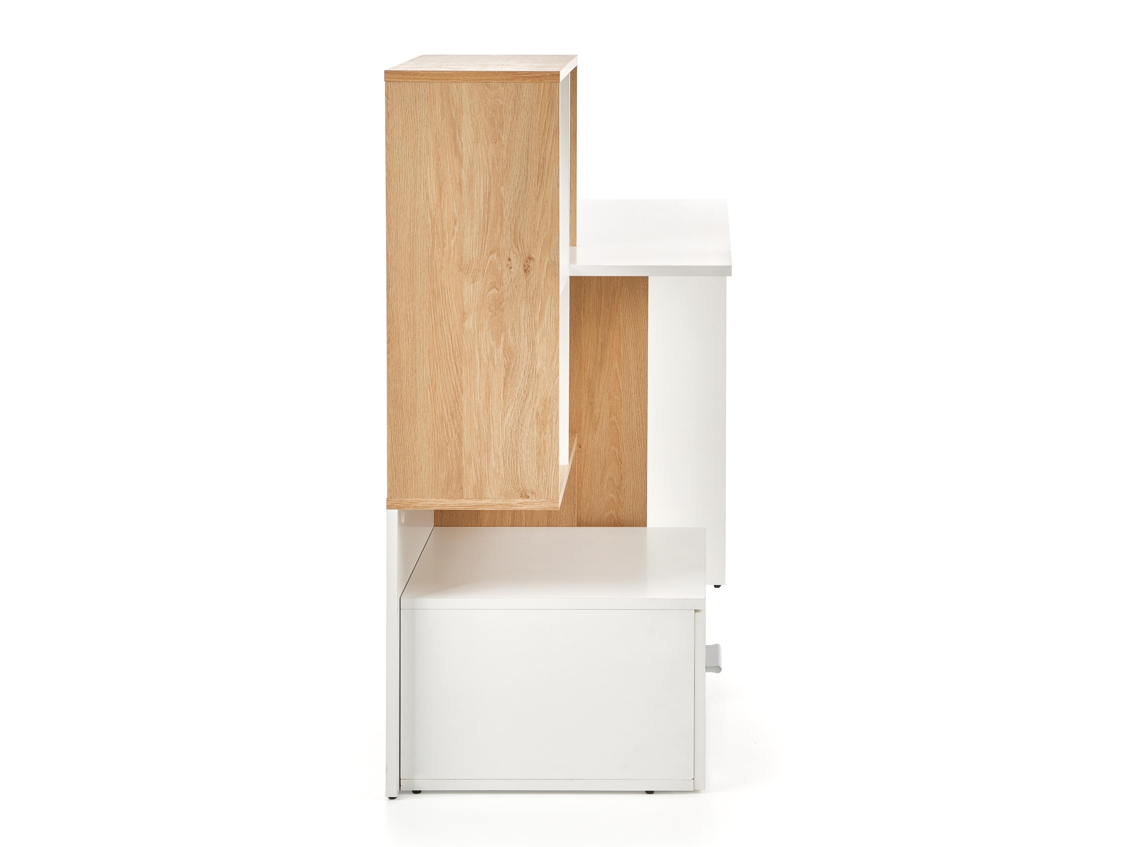 Skrivebord Houston 826 (Hvid + Gylden eg)