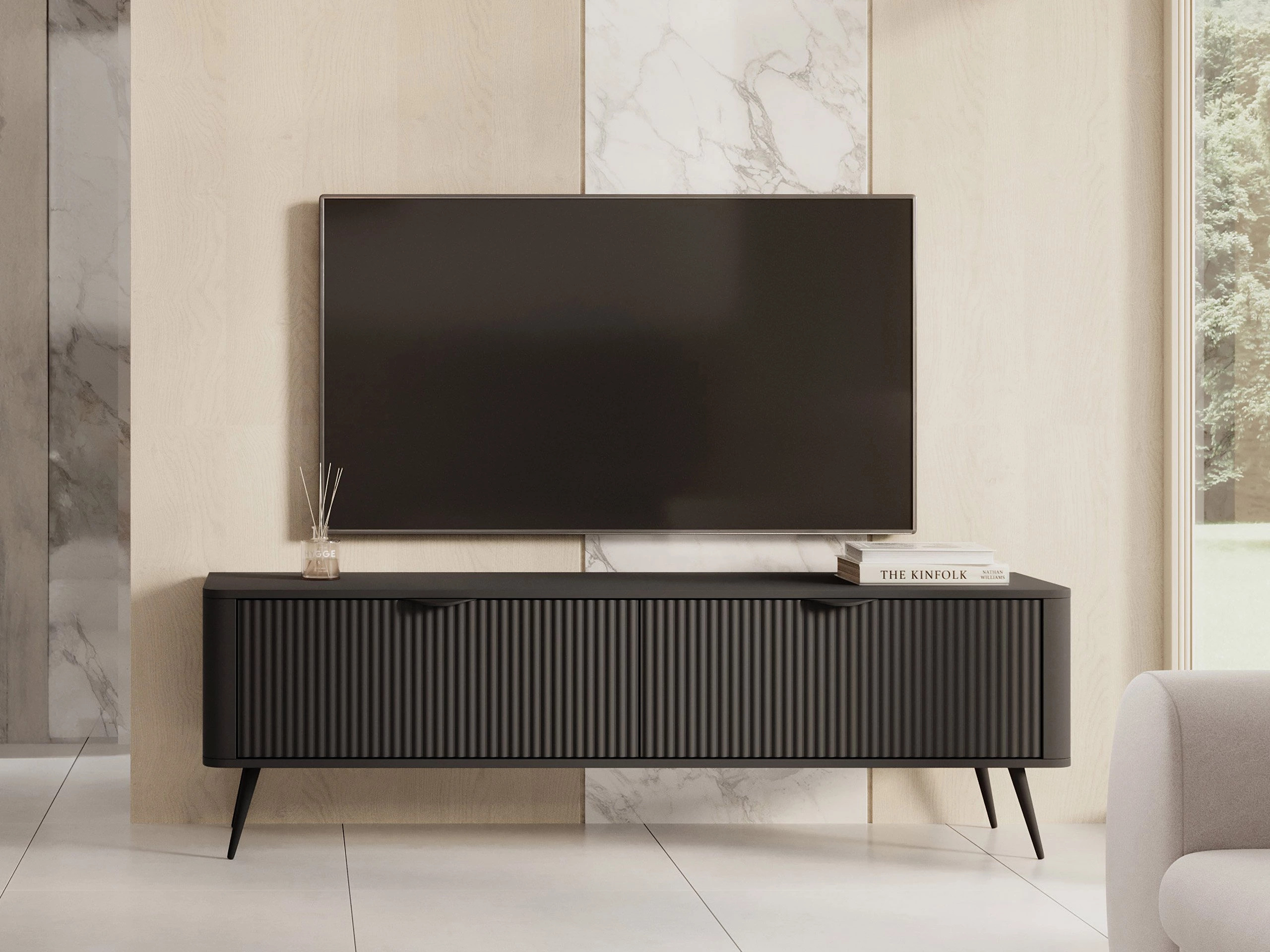 TV-bord Lectum (Grafit)