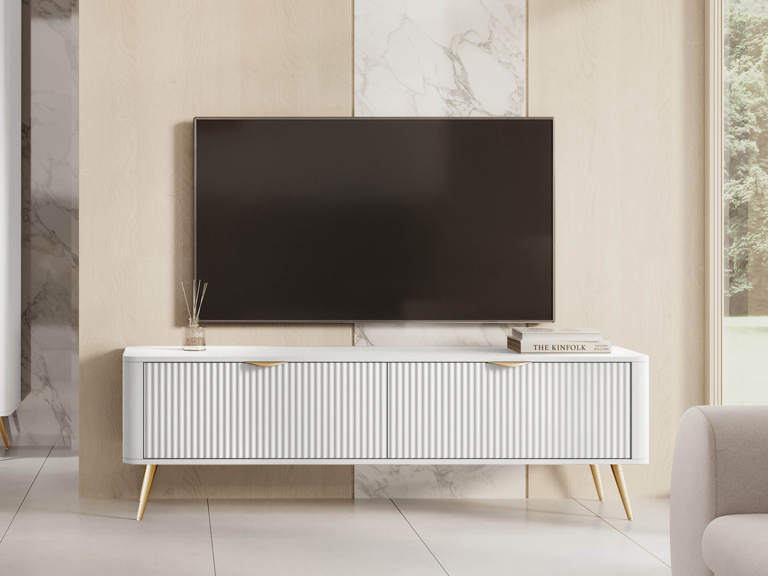 TV-bord Lectum (Hvid)