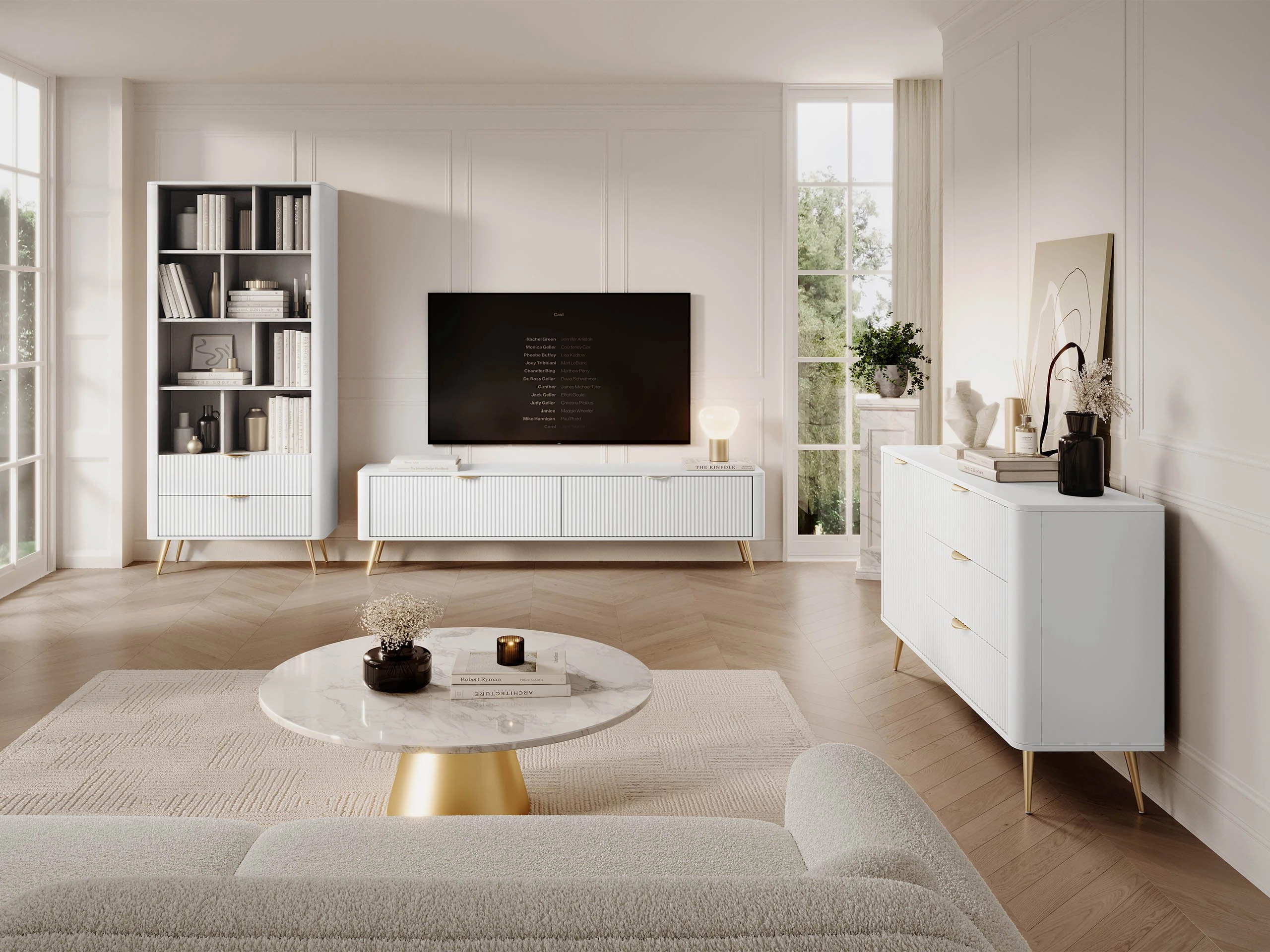 TV-bord Lectum I (Hvid)