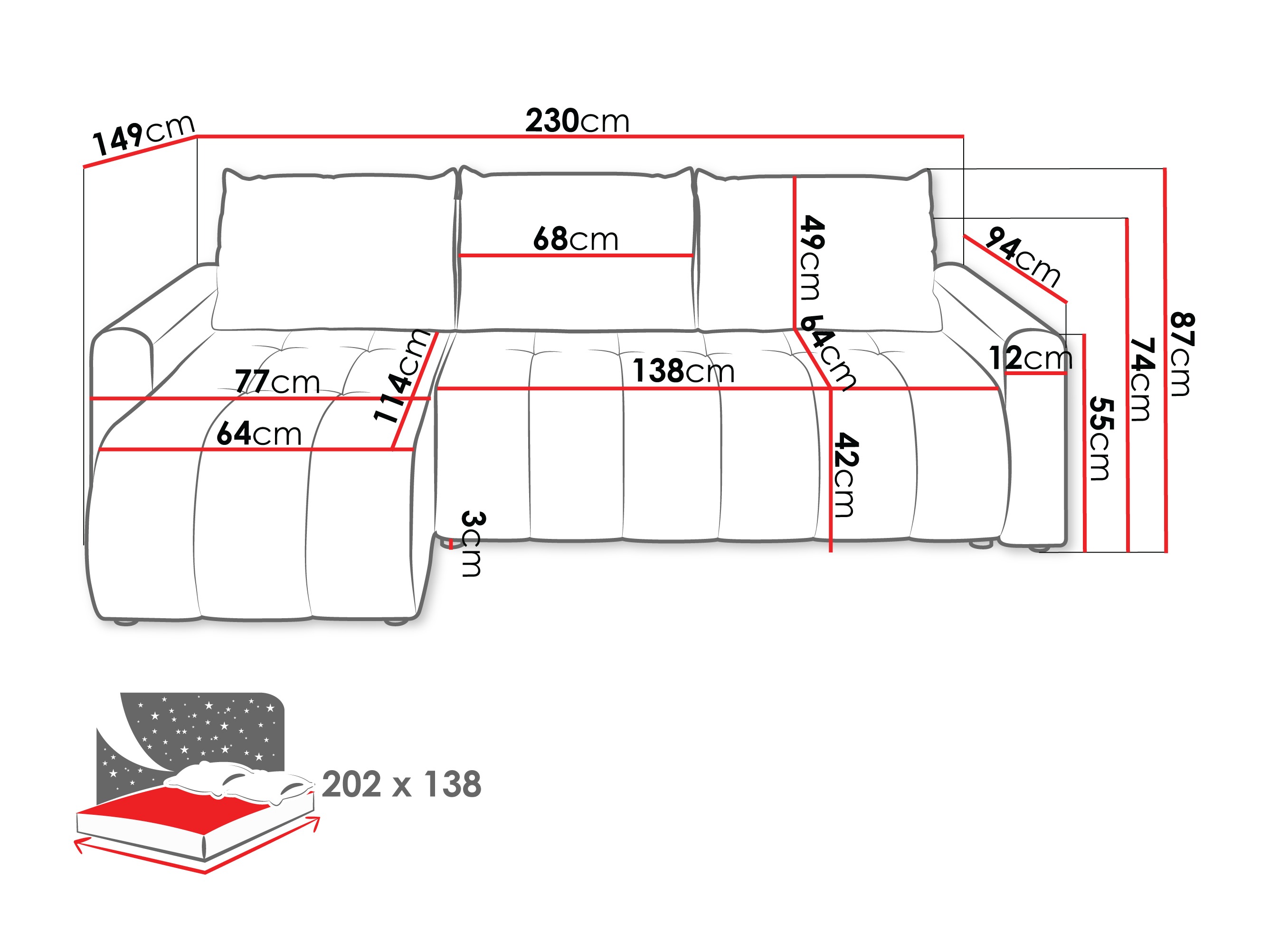 Hjørnesofa Specio (Polo 875)