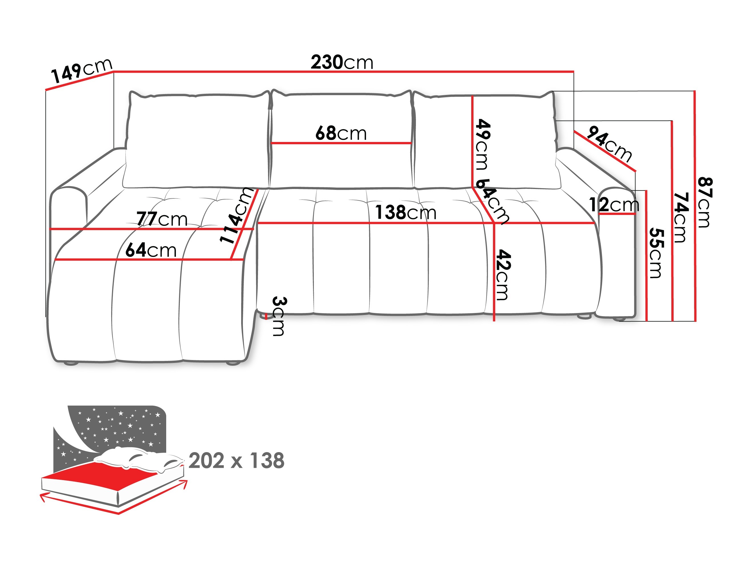 Hjørnesofa Specio (Polo 894)