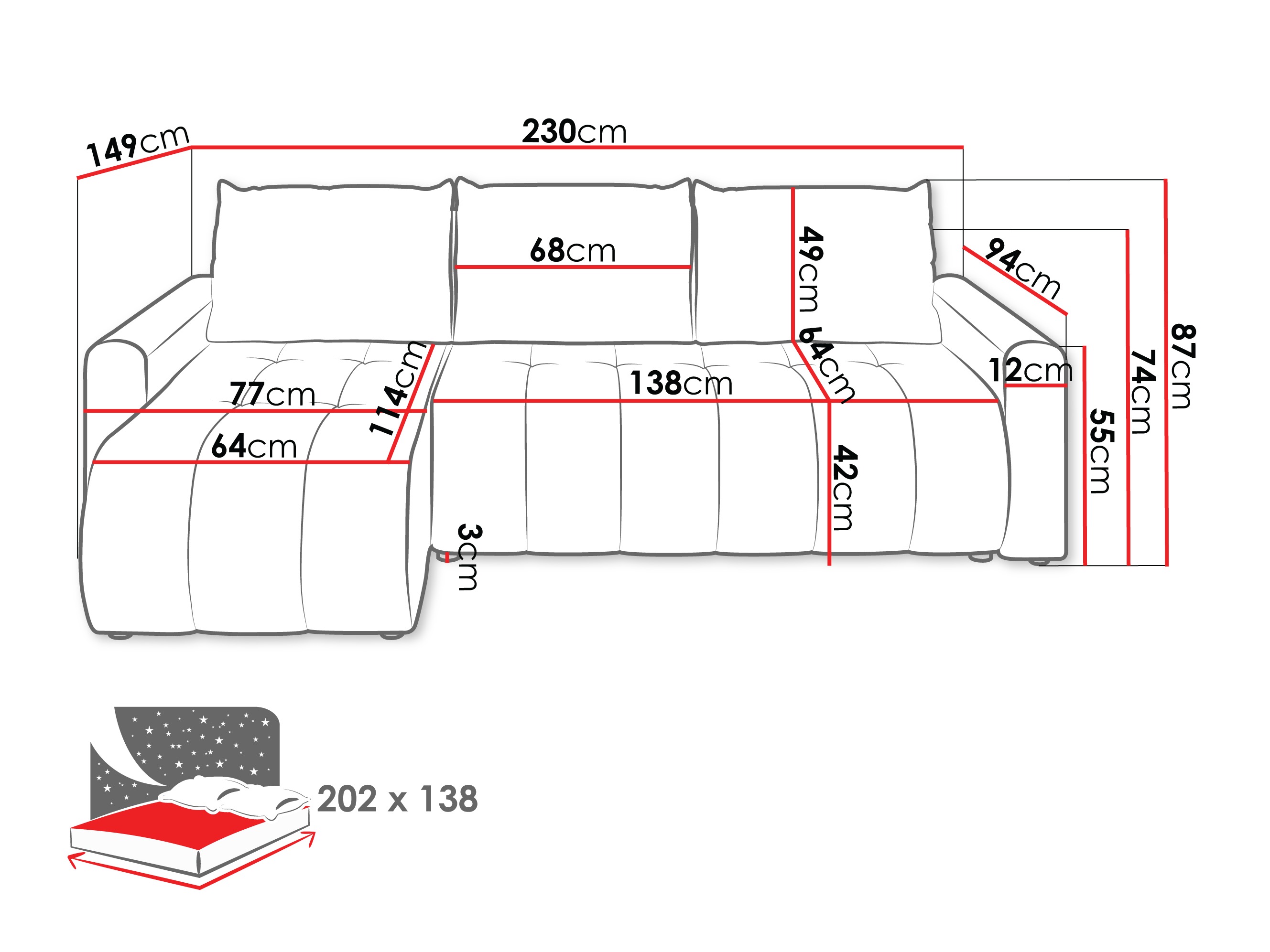 Hjørnesofa Specio (Polo 897)