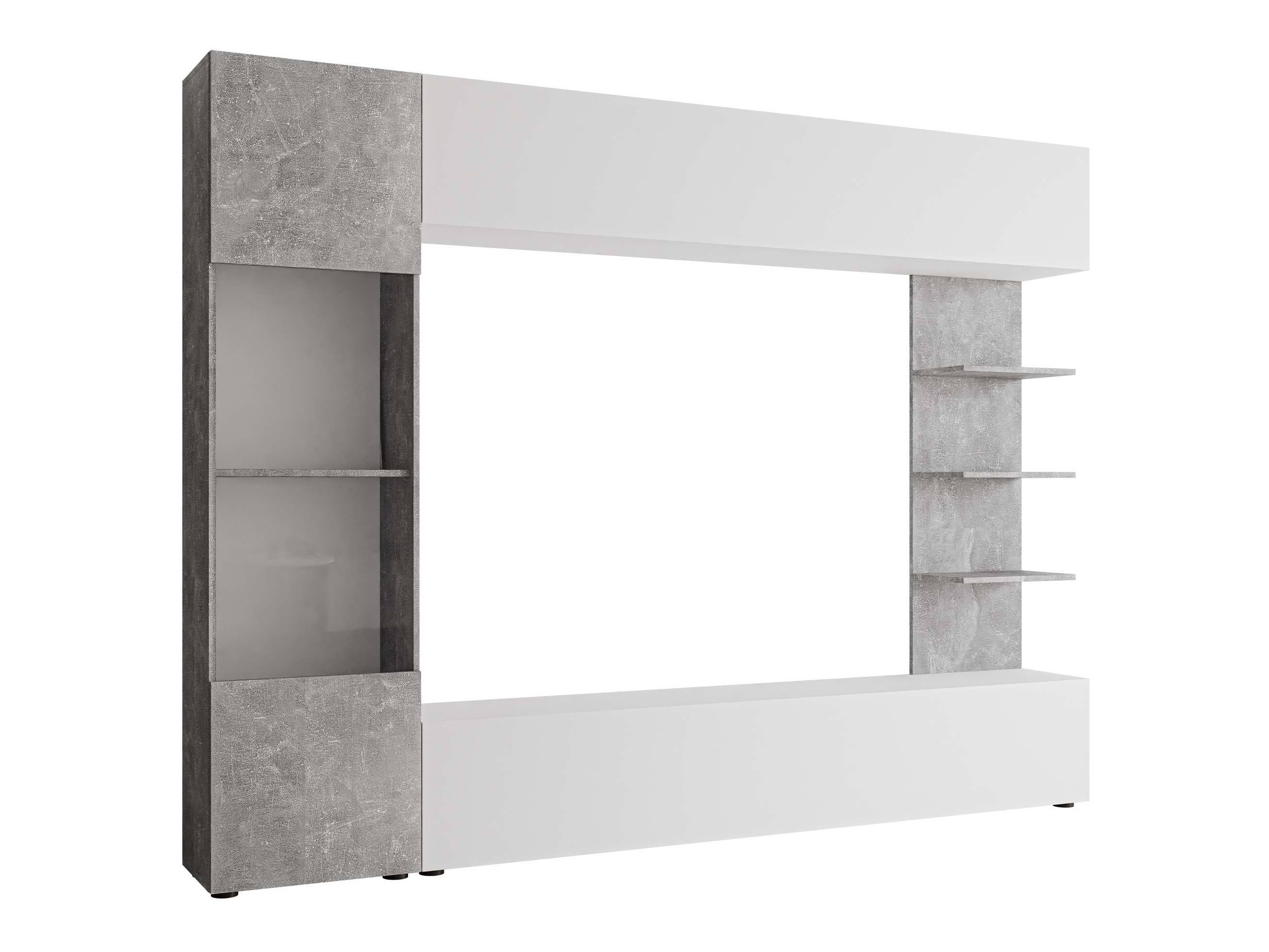 Stuemøbelsæt Comfivo Animus (Hvid + Beton)