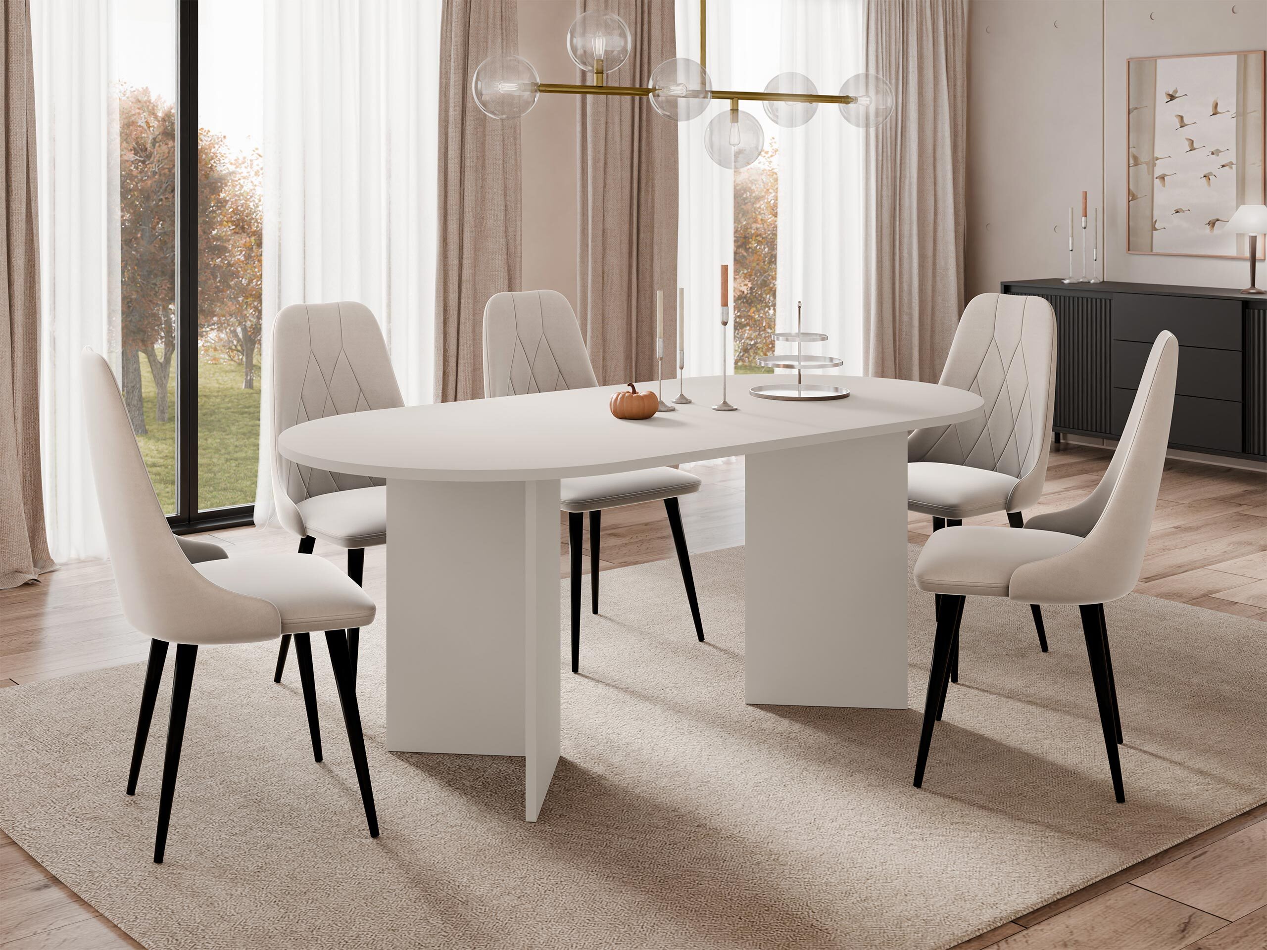 Bord Comfivo Fungus (Beige)