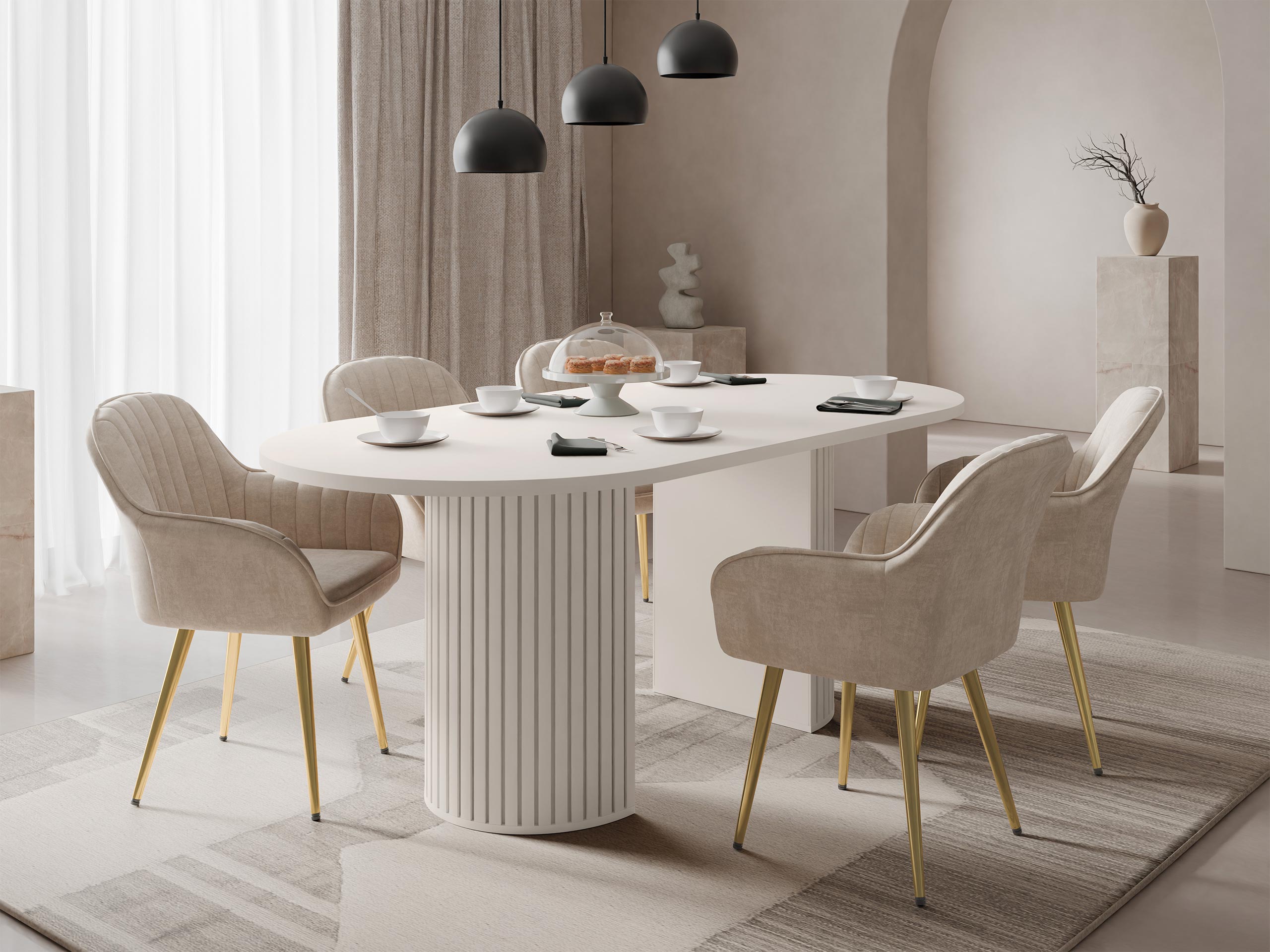 Bord Comfivo Ulma (Beige)