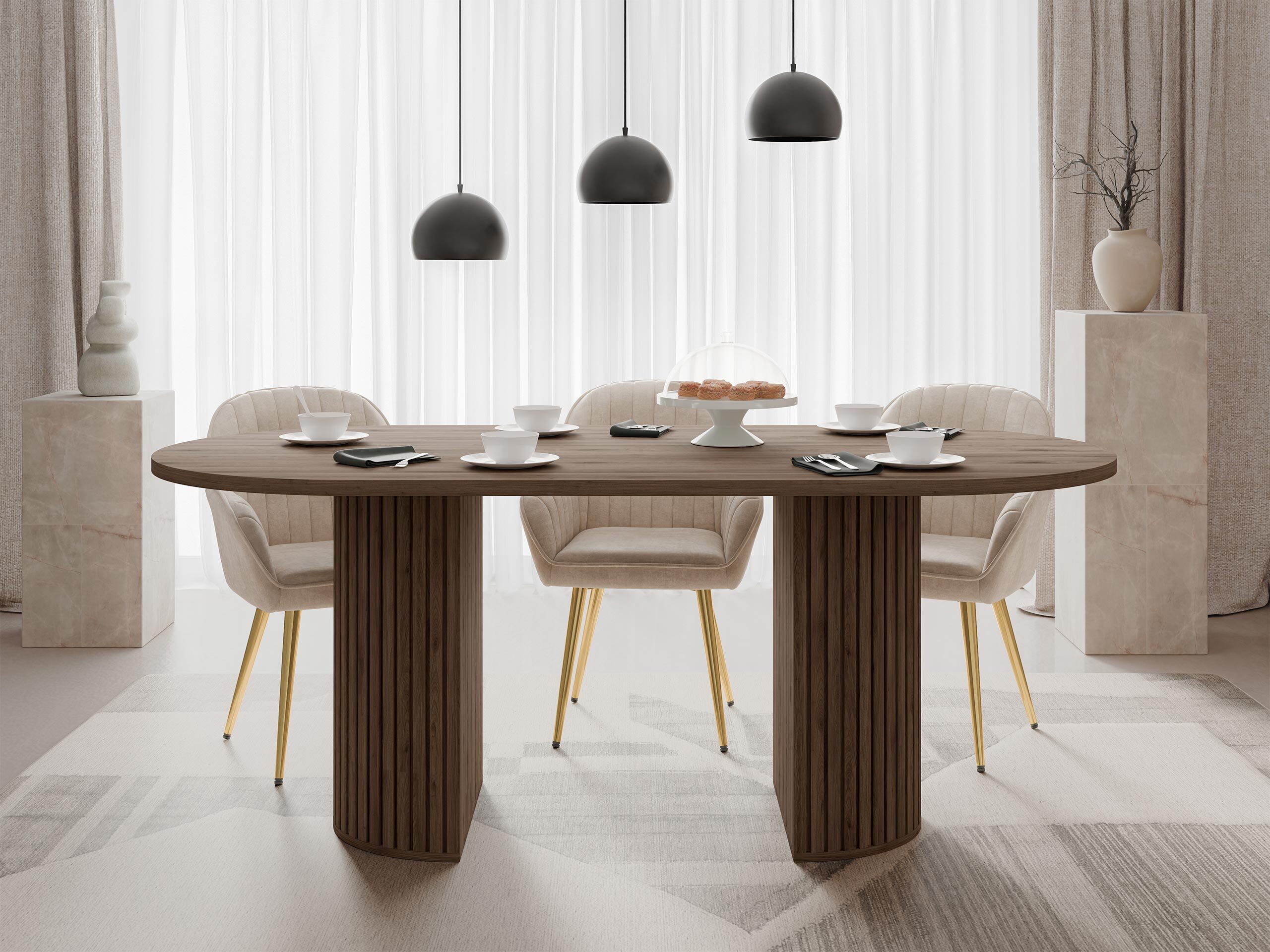 Bord Comfivo Ulma (Valnød)