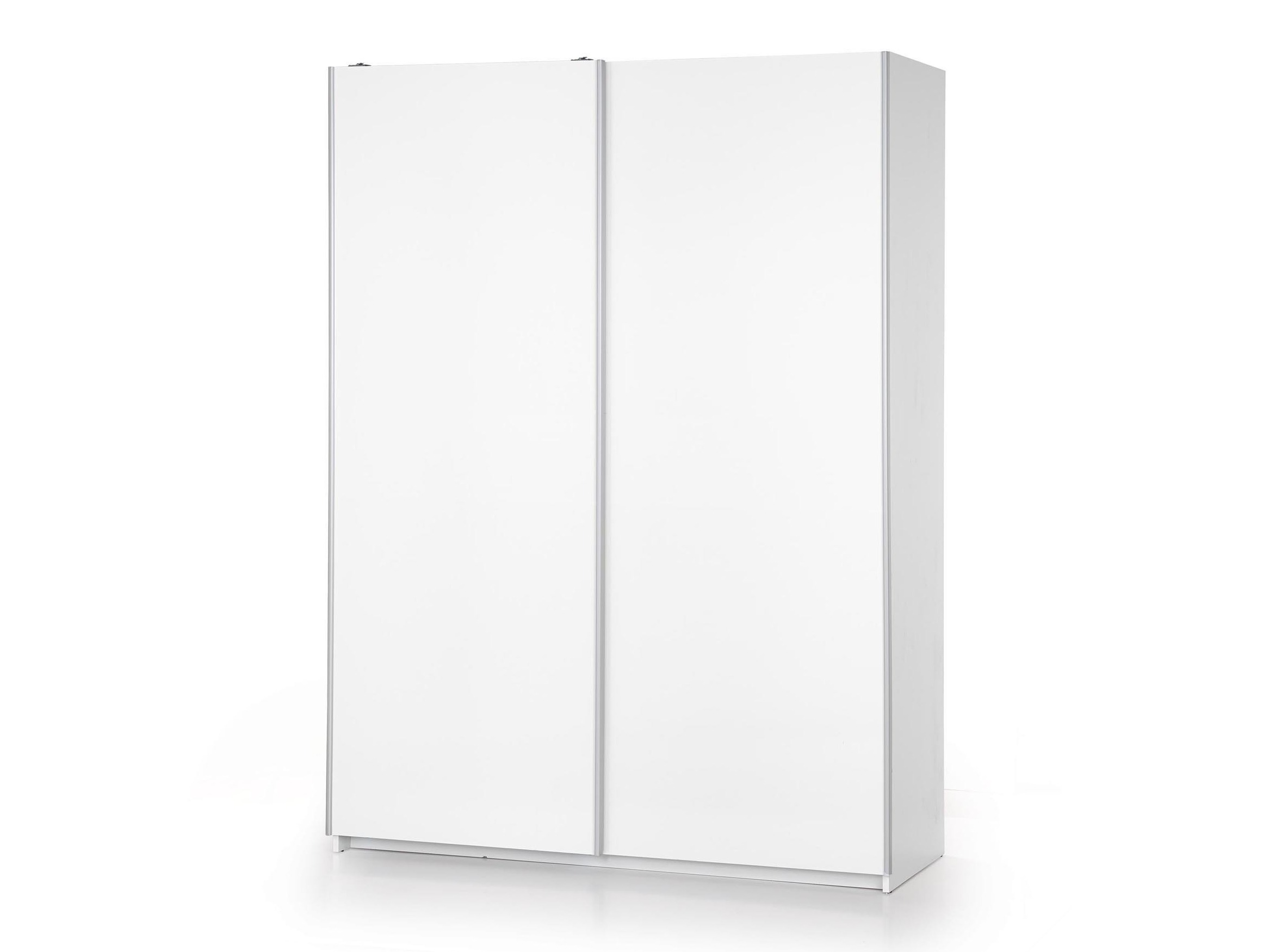Garderobeskab Cirveso 110 (Hvid + Glansfuld hvid)