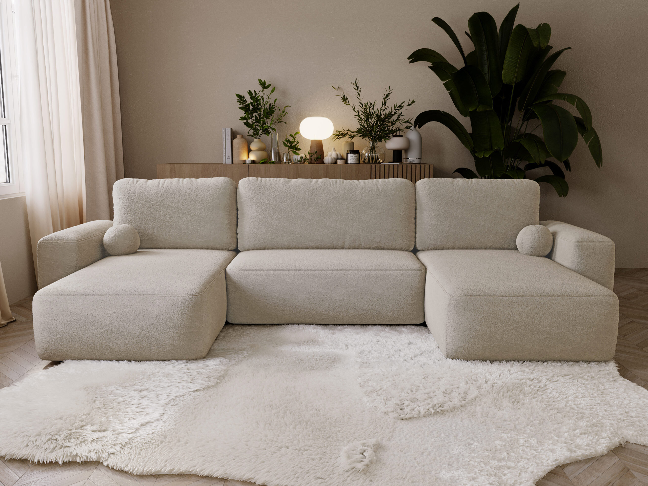 Hjørnesofa TrendyNest Piscor (Coral 50)