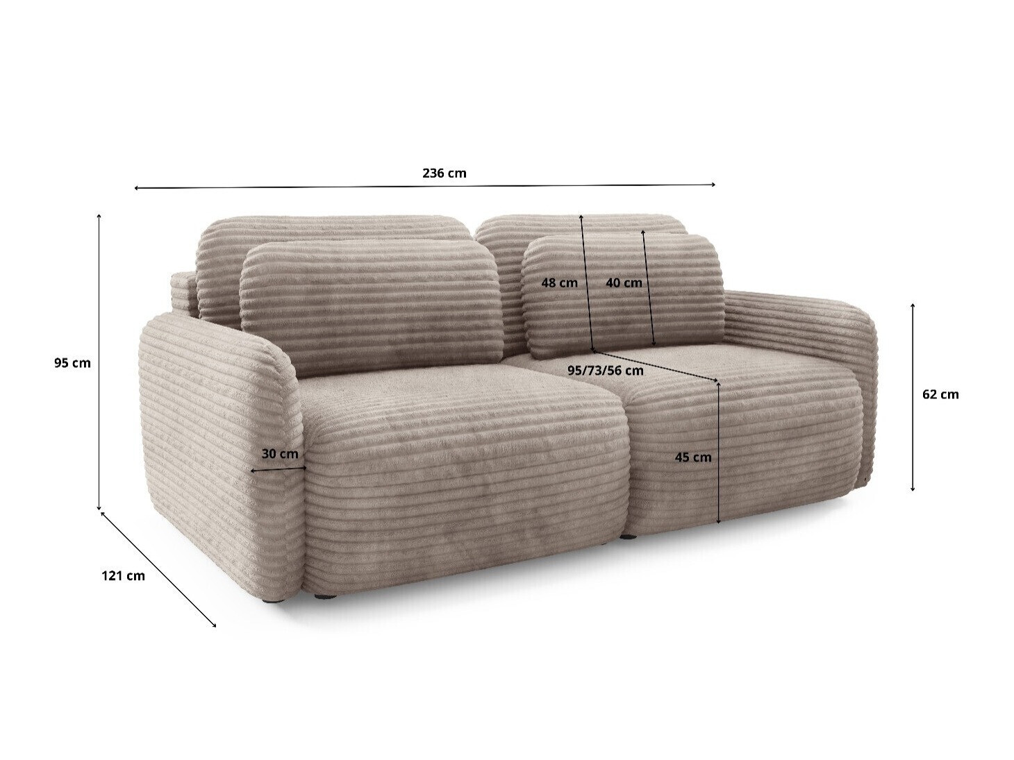 Sovesofa Franklin 216 (Ambience 1)