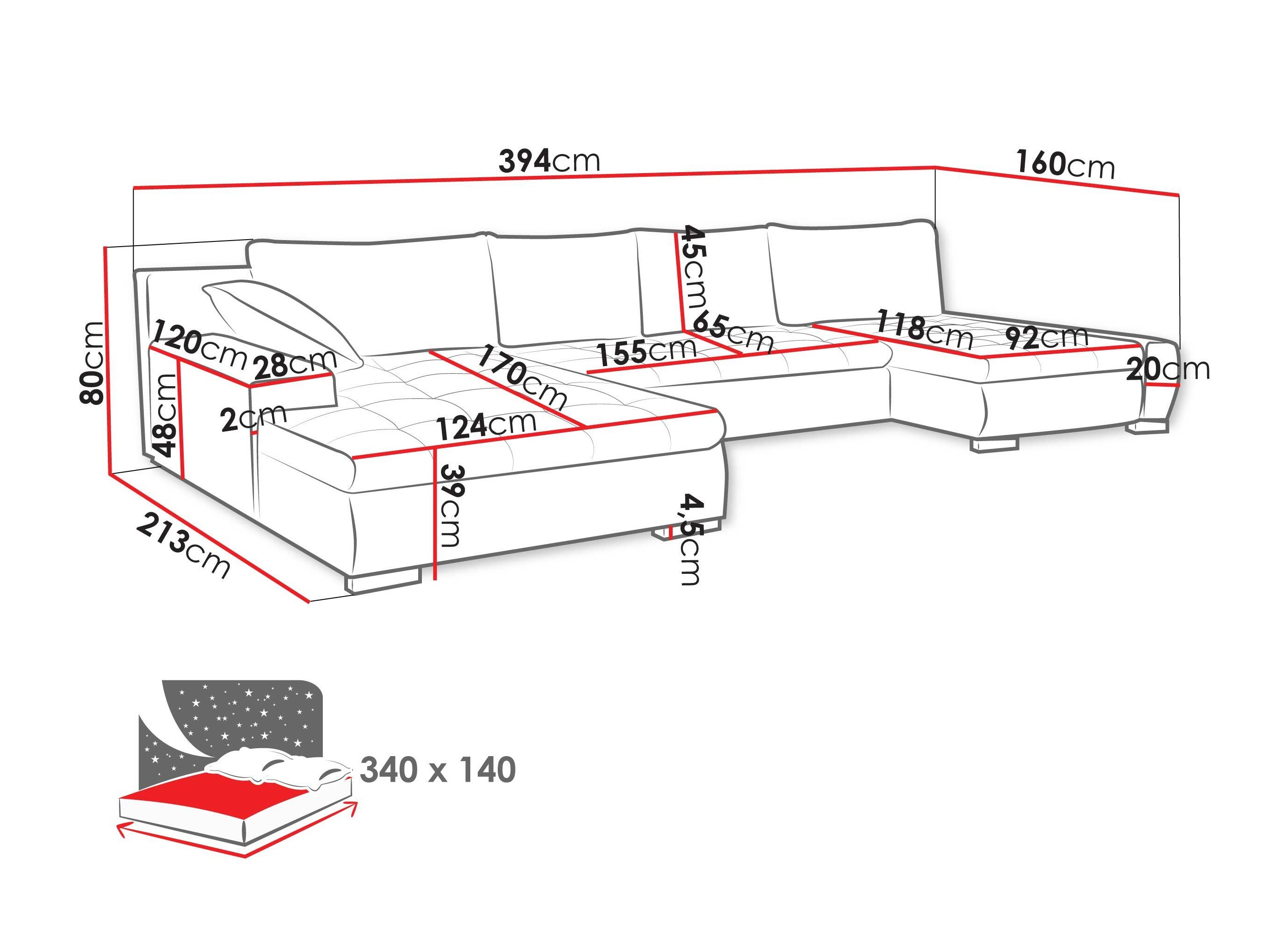 Hjørnesofa Comfivo Oliva (Kronos 09 + Paros 05)