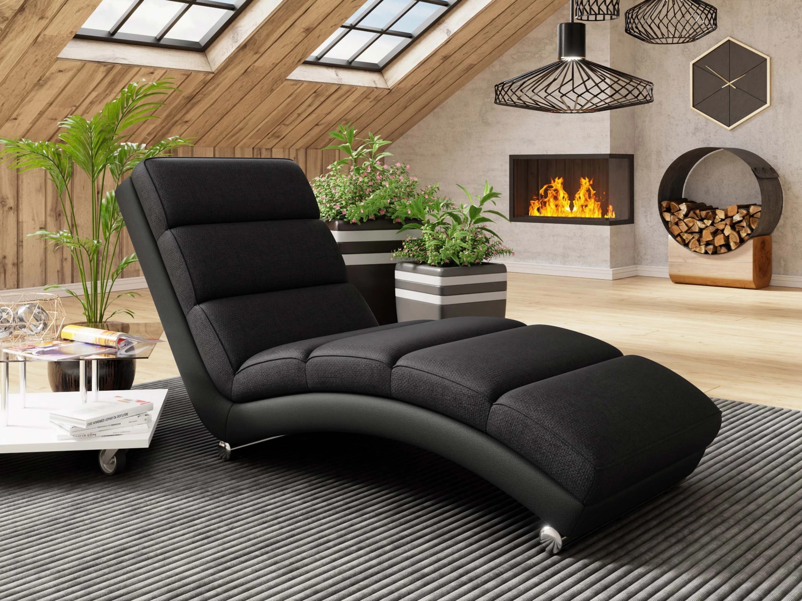 Chaiselong Comfivo Pirum (Soft 011 + Lawa 07)