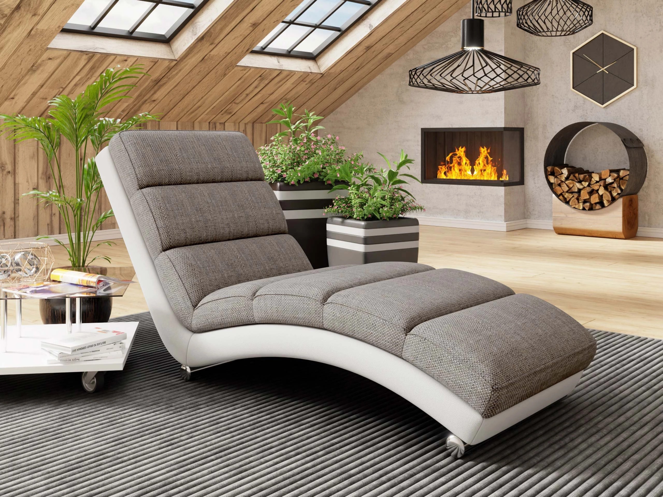Chaiselong Comfivo Pirum (Soft 017 + Lawa 05)