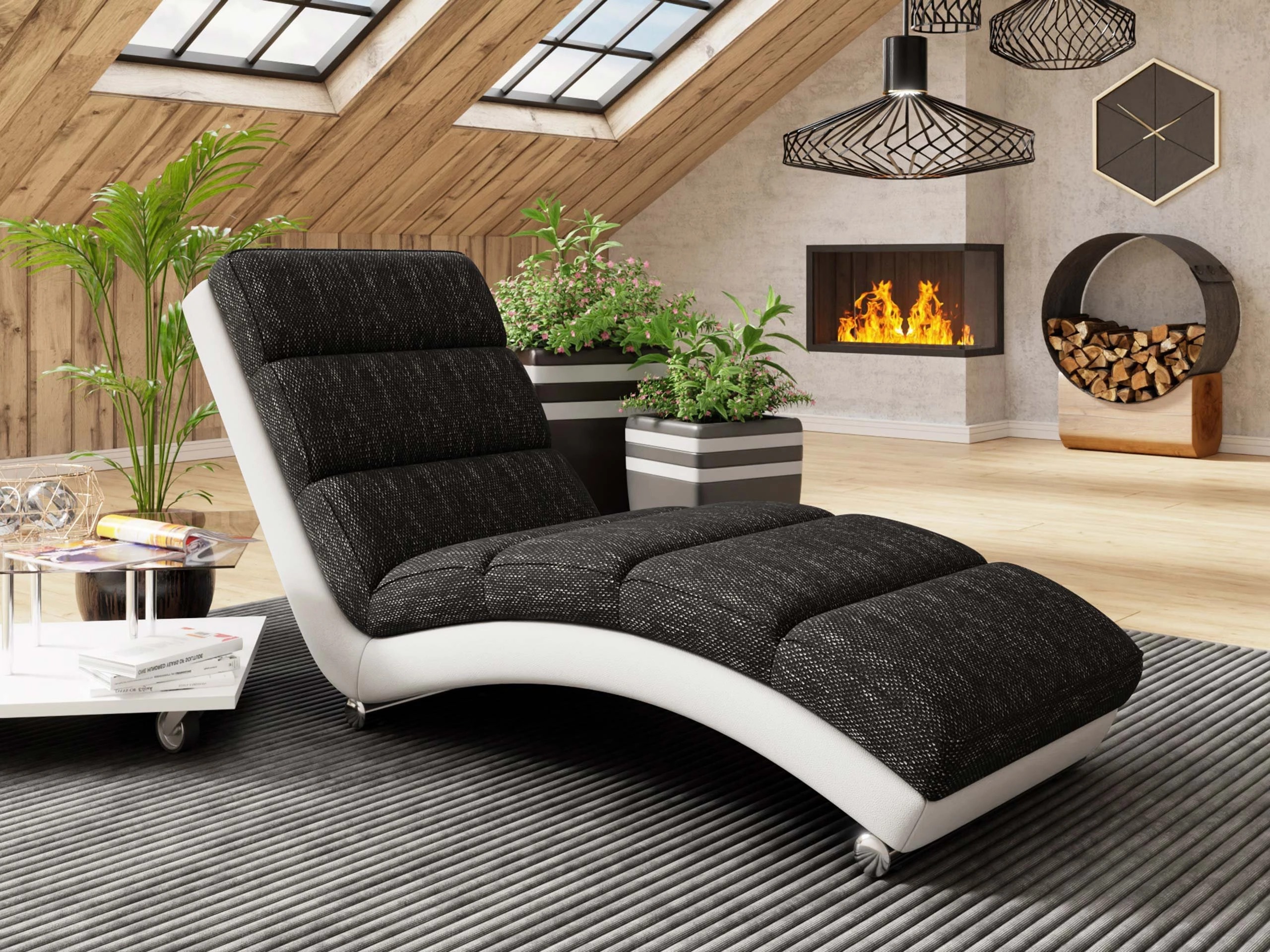 Chaiselong Comfivo Pirum (Soft 017 + Lawa 06)