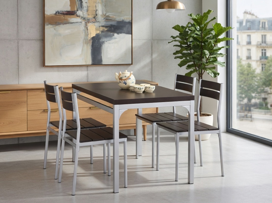 Spisestuesæt Houston 128 (Wenge)