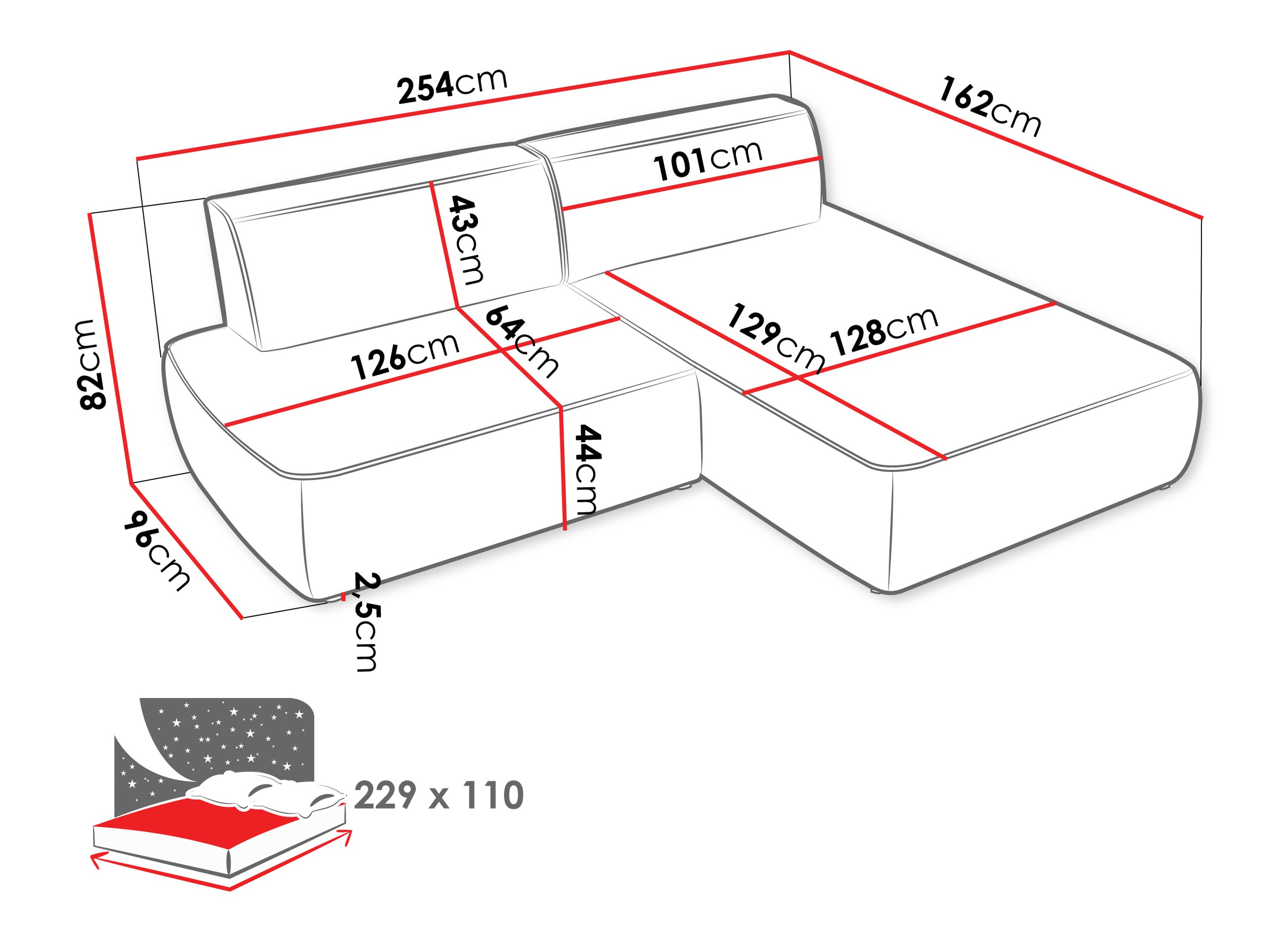 Hjørnesofa Comfivo Soror (Velo 623)