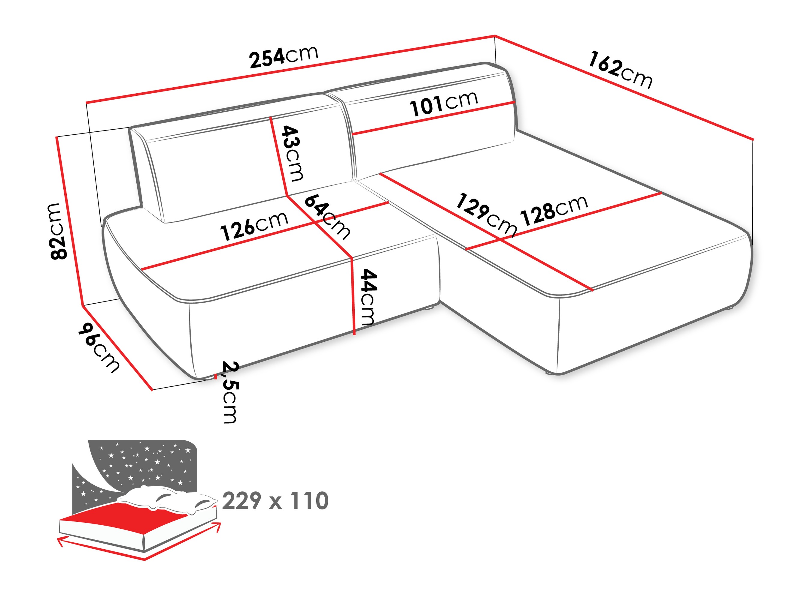 Hjørnesofa Comfivo Soror (Velo 633)