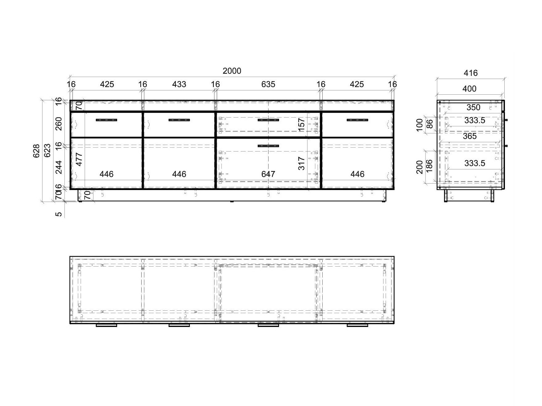 TV-bord Balelbu 101