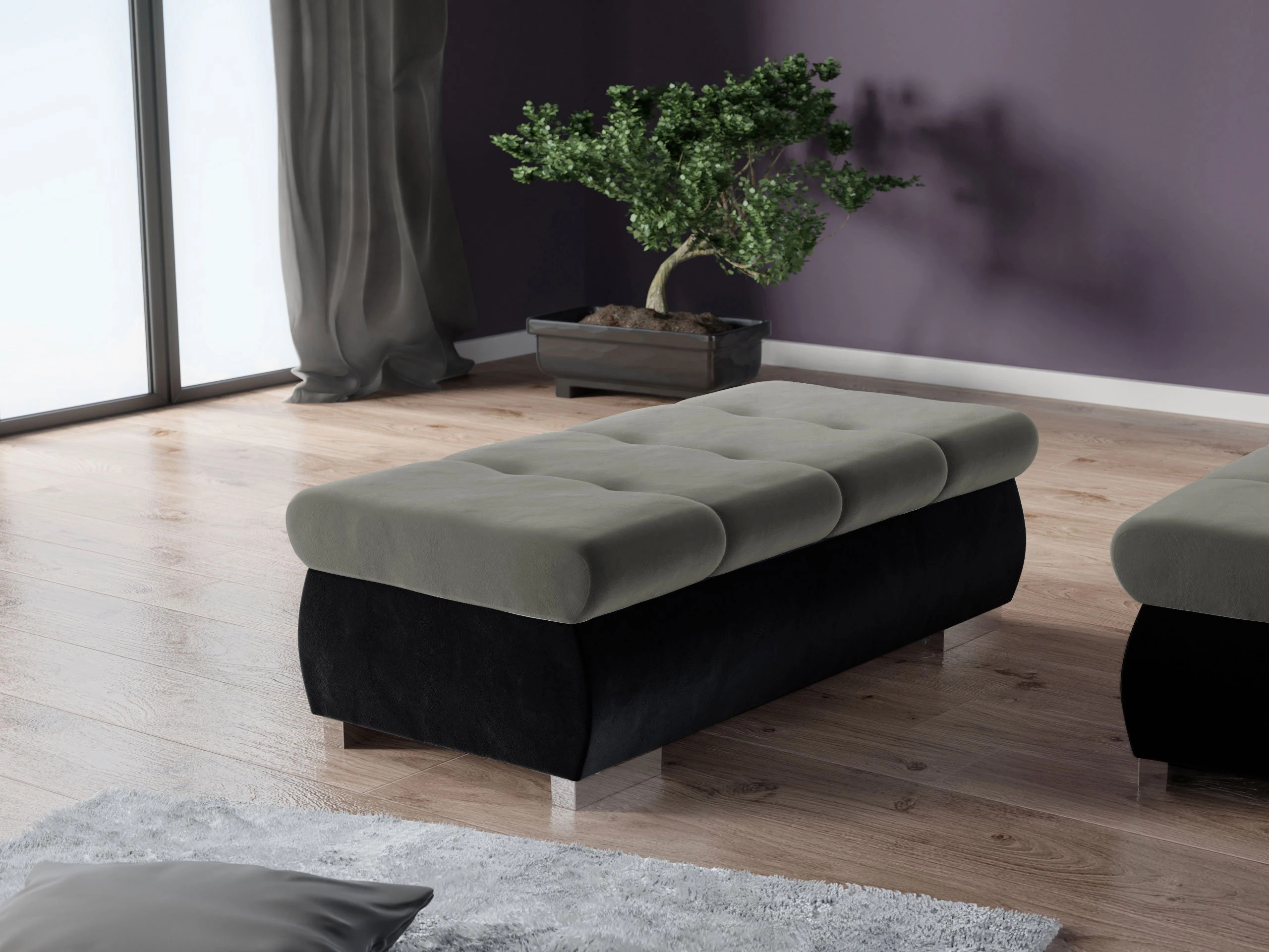 Polstret bænk Comfivo Nitor I (Magic Velvet 2219 + Magic Velvet 2217)