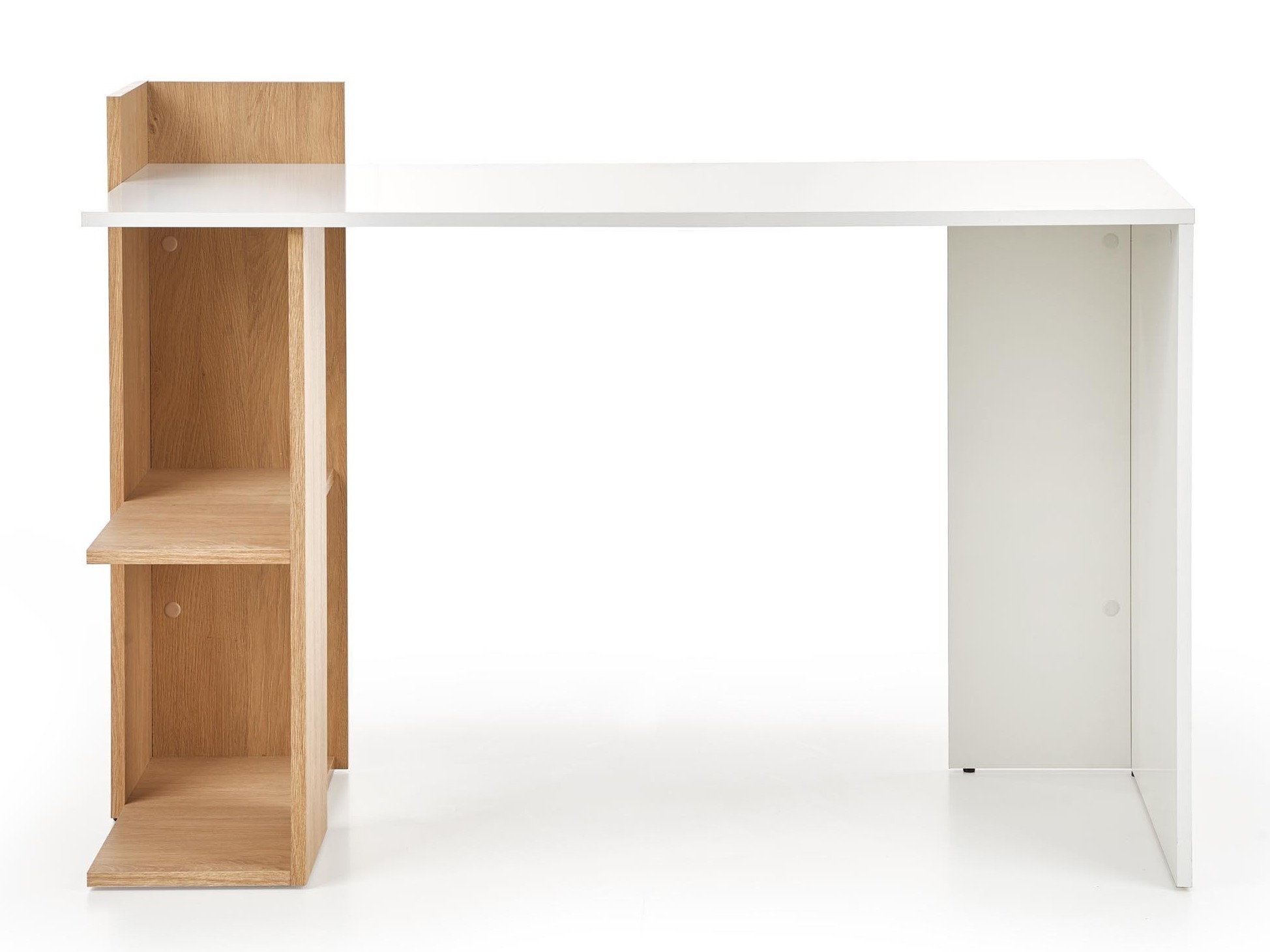 Skrivebord Houston 825 (Hvid + Gylden eg)