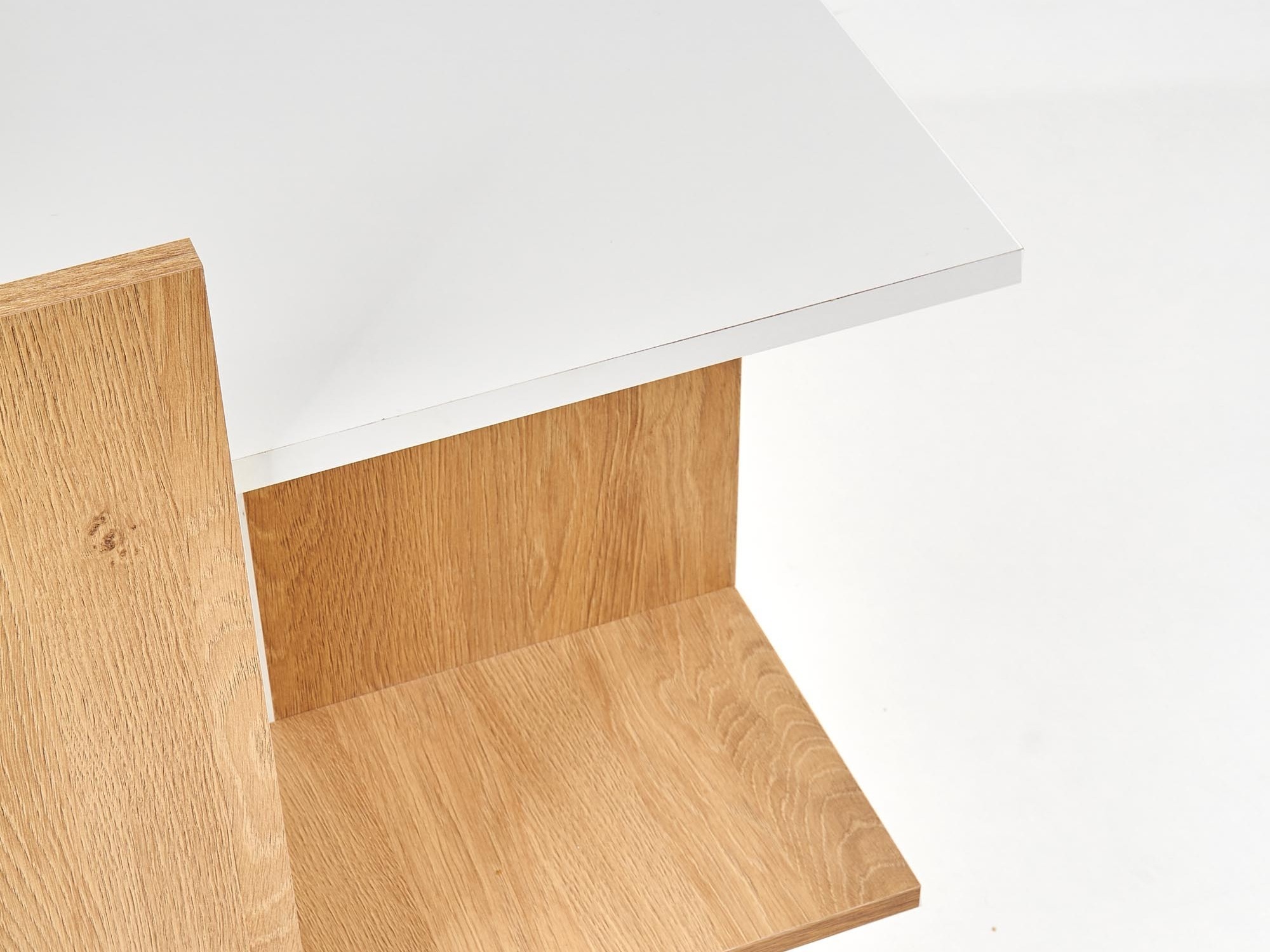 Skrivebord Houston 825 (Hvid + Gylden eg)