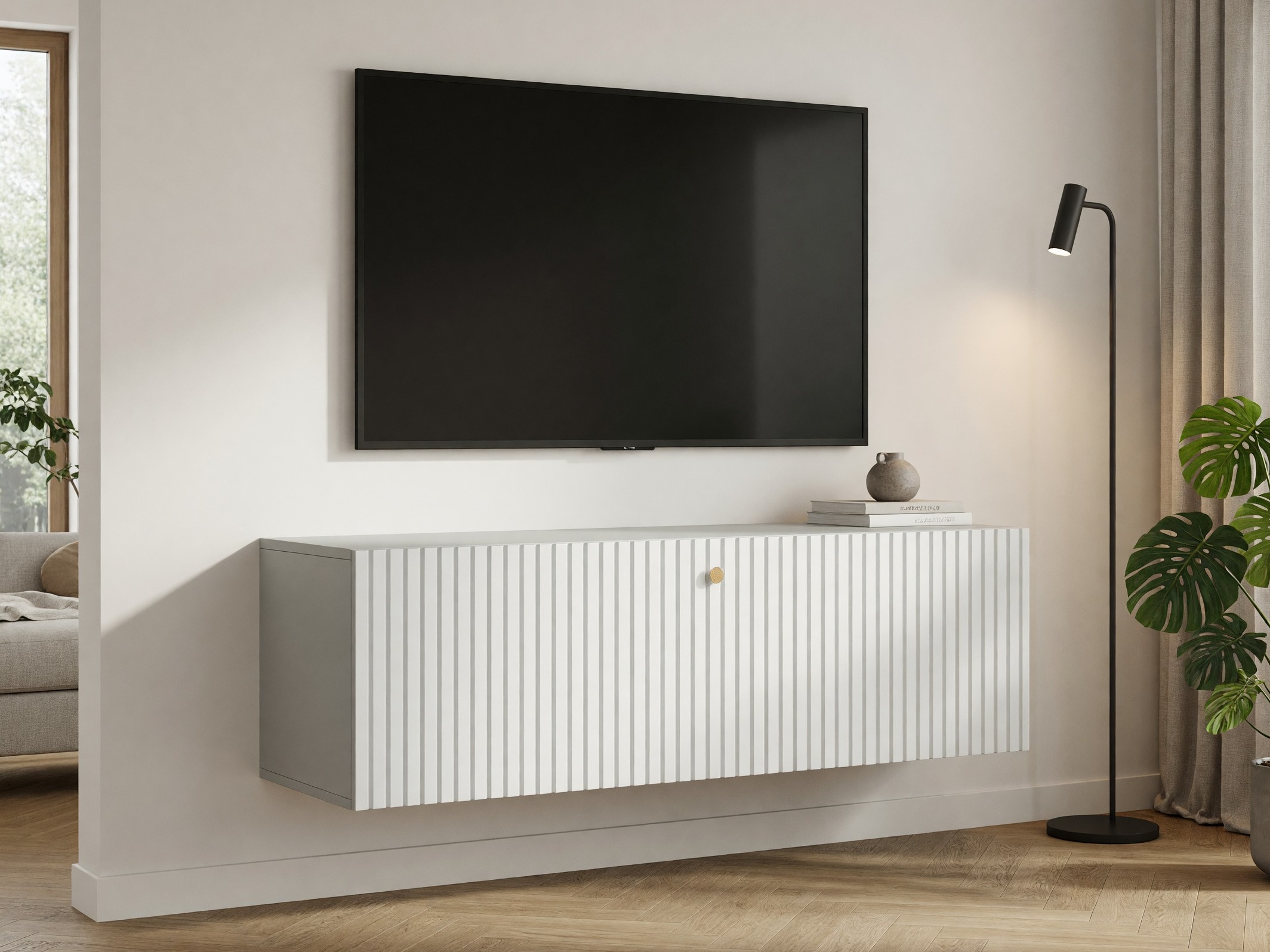 TV-bord Anulio (Hvid)