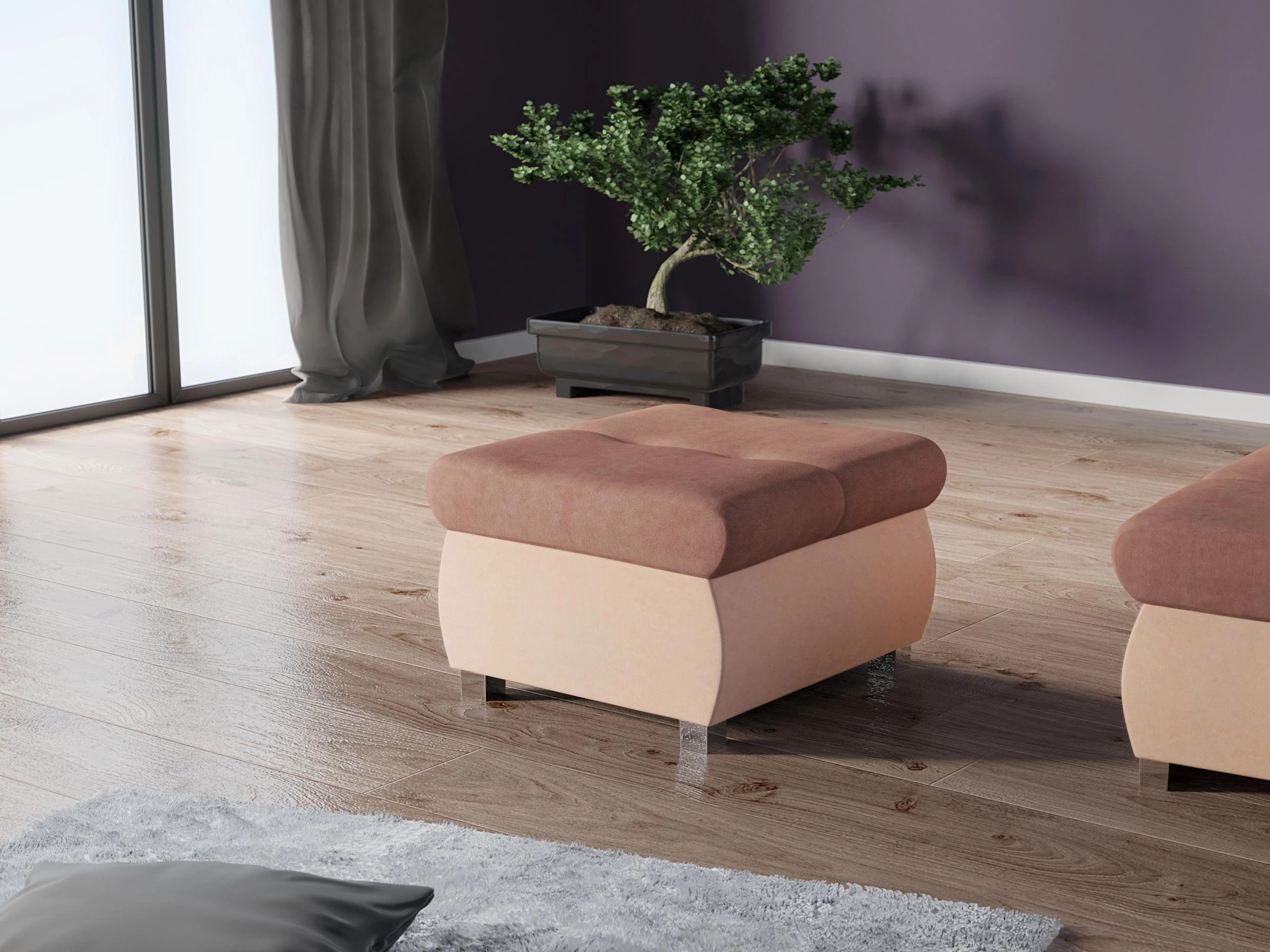 Puf Comfivo Nitor (Uttario Velvet 2956 + Uttario Velvet 2955)