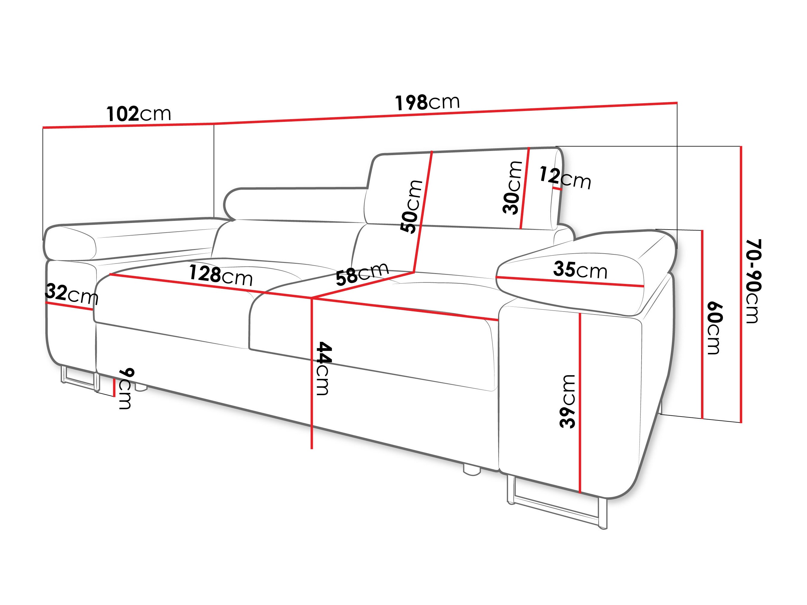 Sofa Comfivo Vinetum II (Polo 891)