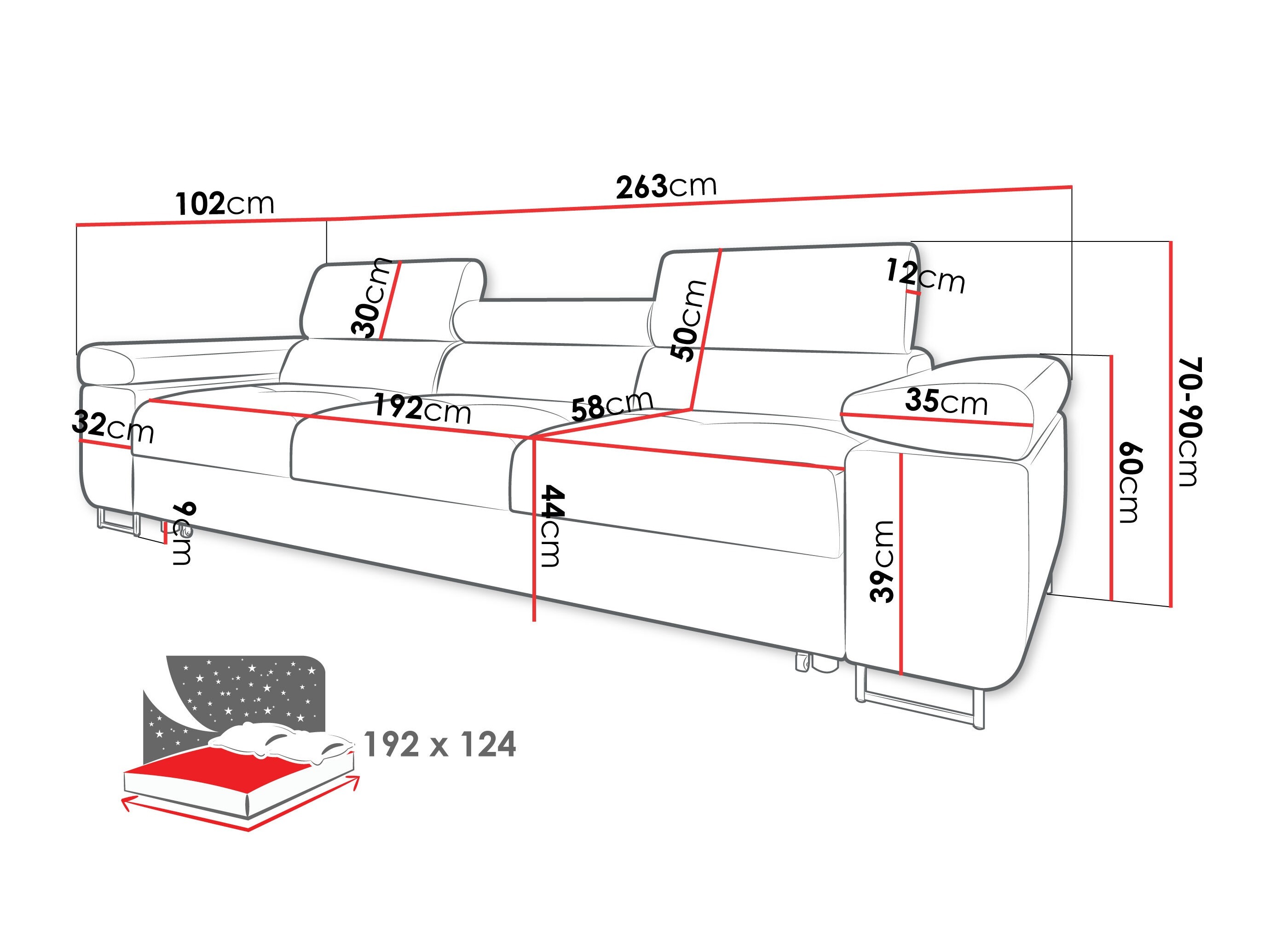 Sovesofa Comfivo Vinetum (Polo 894)