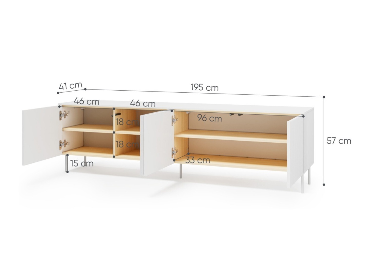 TV-bord Mirbelo 107