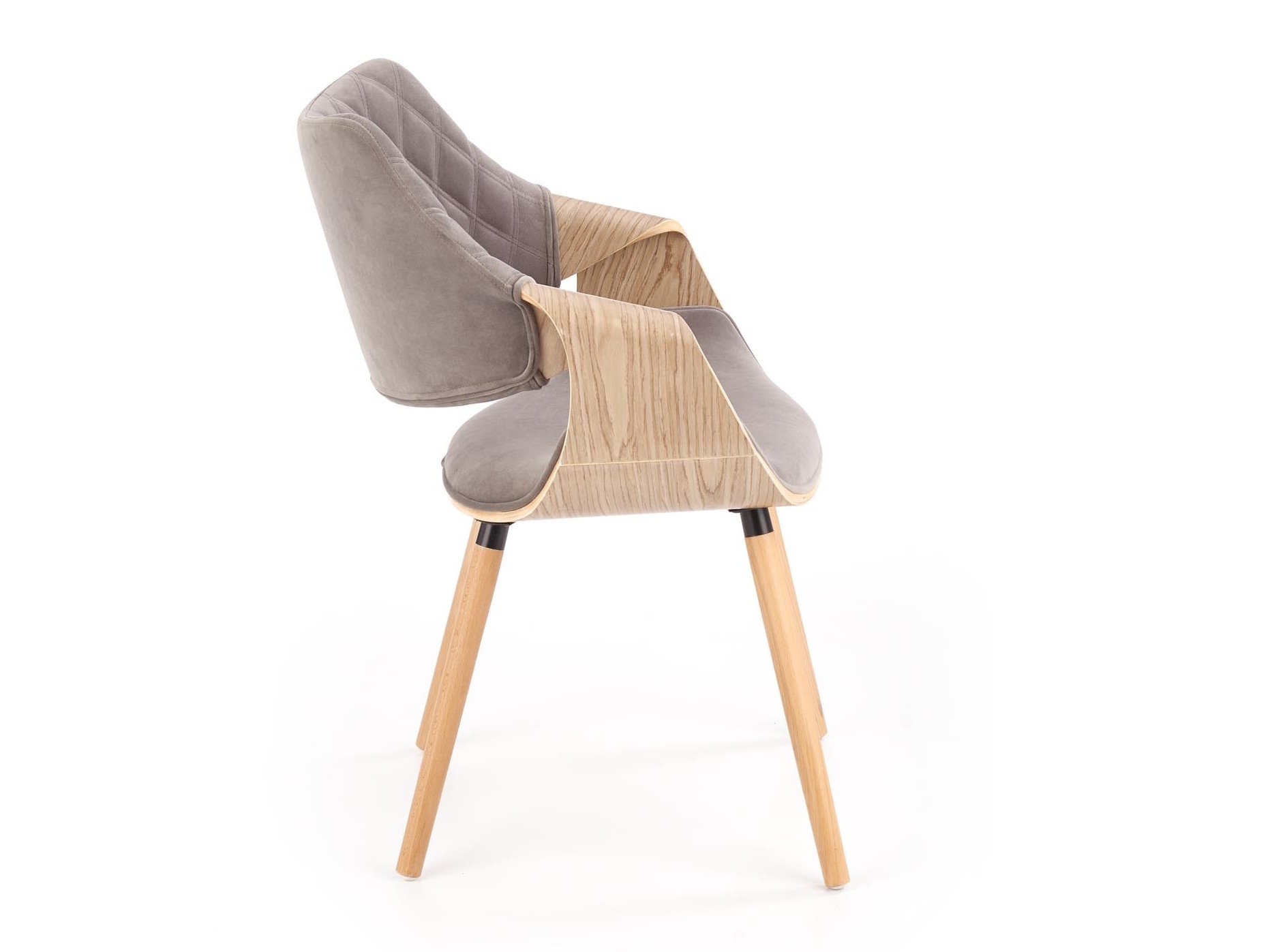Stol Houston 720 (Lyst træ + Grå)