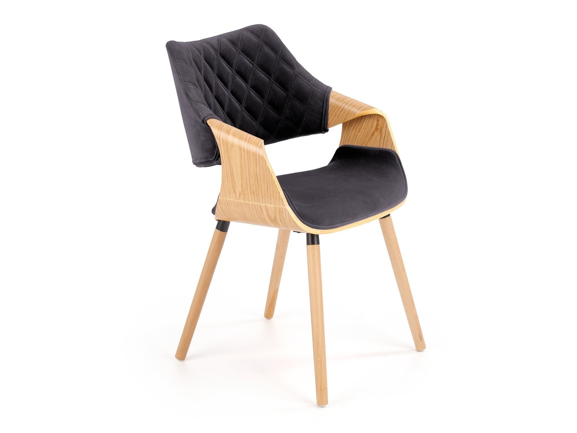 Stol Houston 720 (Lyst træ + Sort)