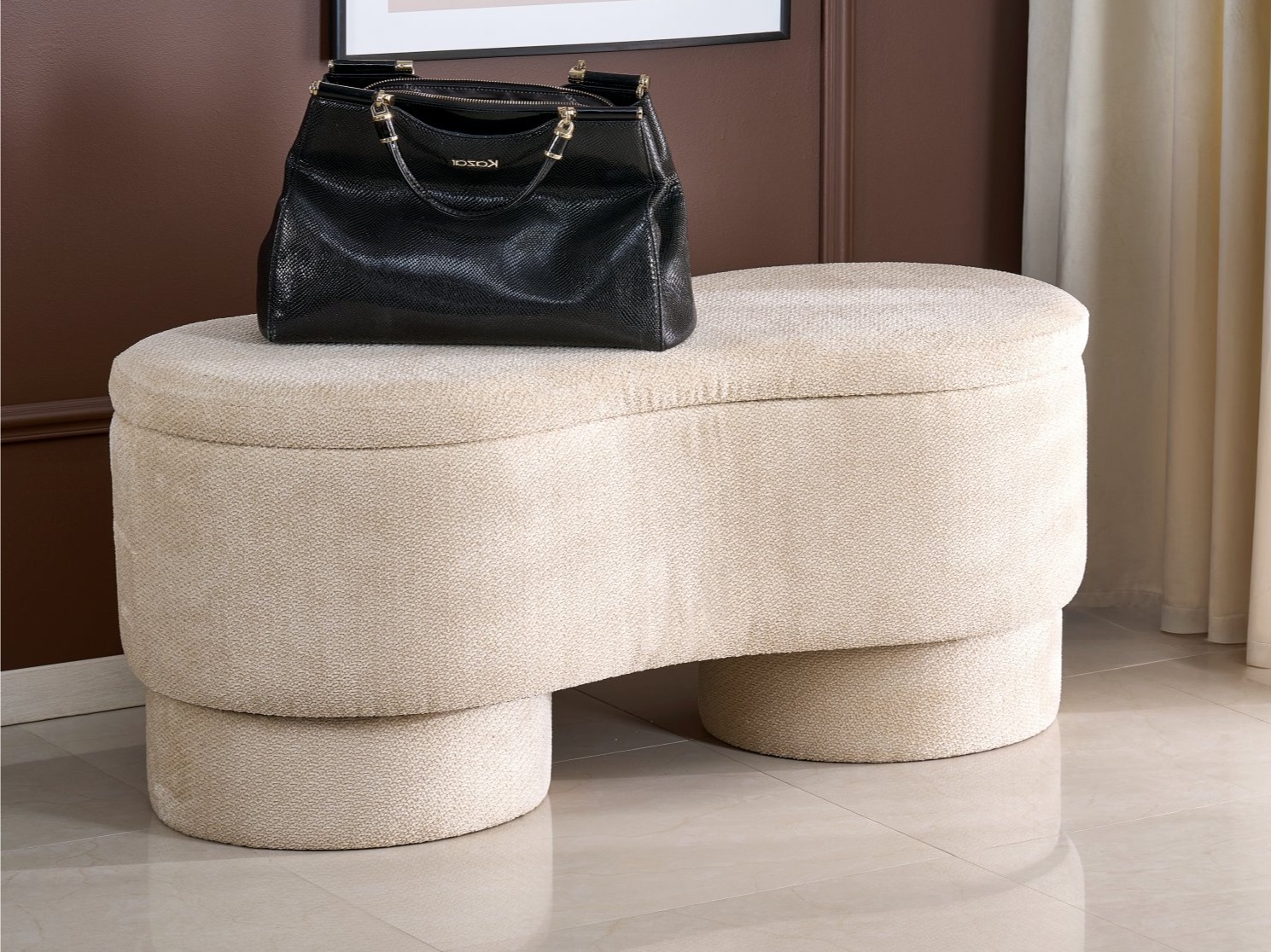 Polstret bænk Houston 2110 (Beige)