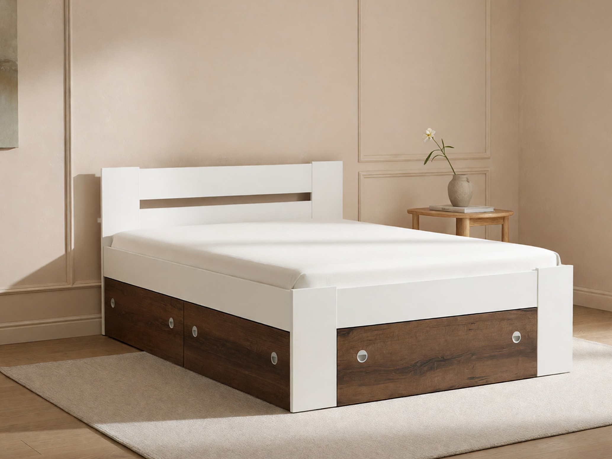 Seng Novsore 130 (Hvid)
