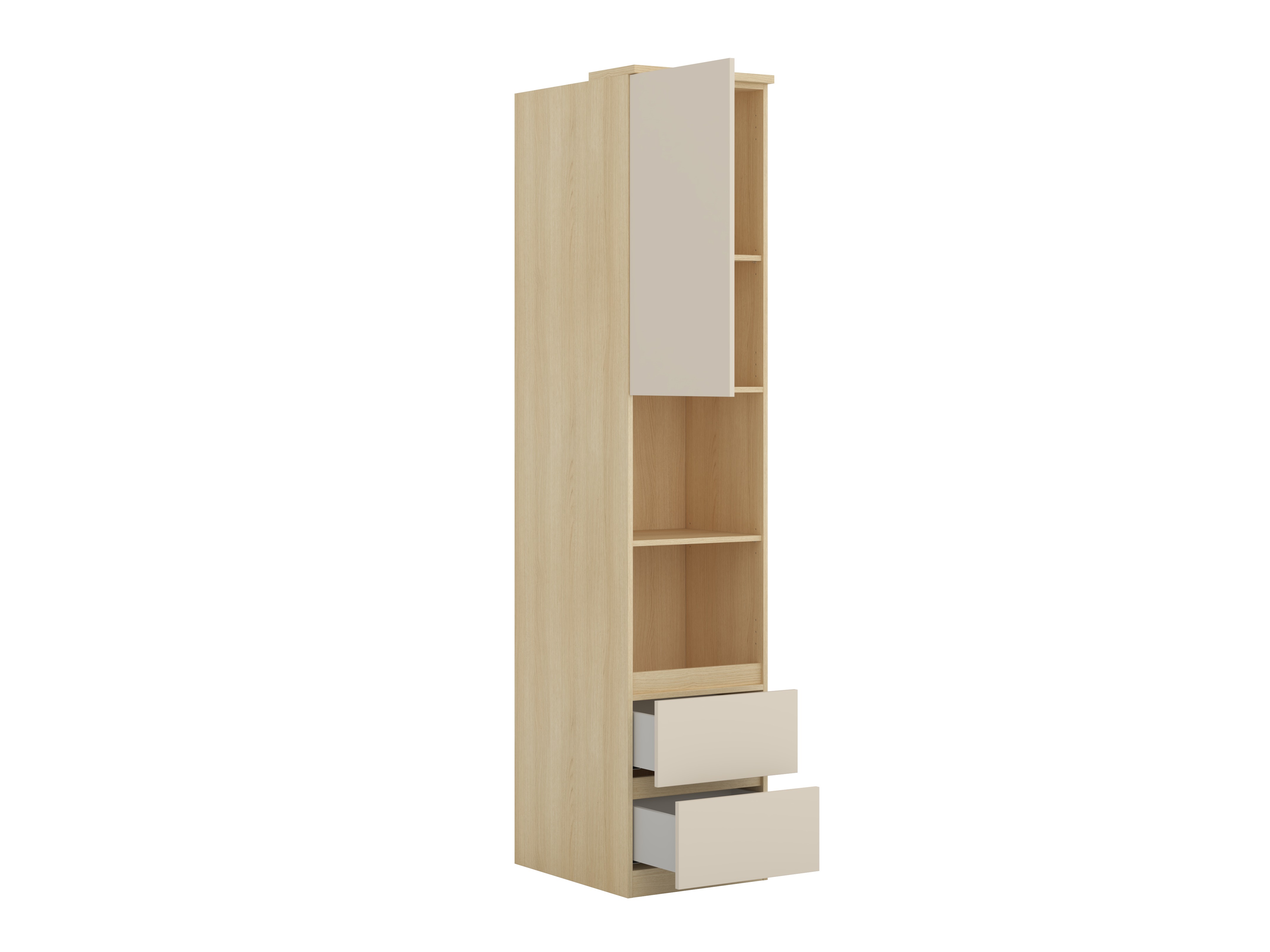 Reol Nolcala 118 (Egetræ + Beige)