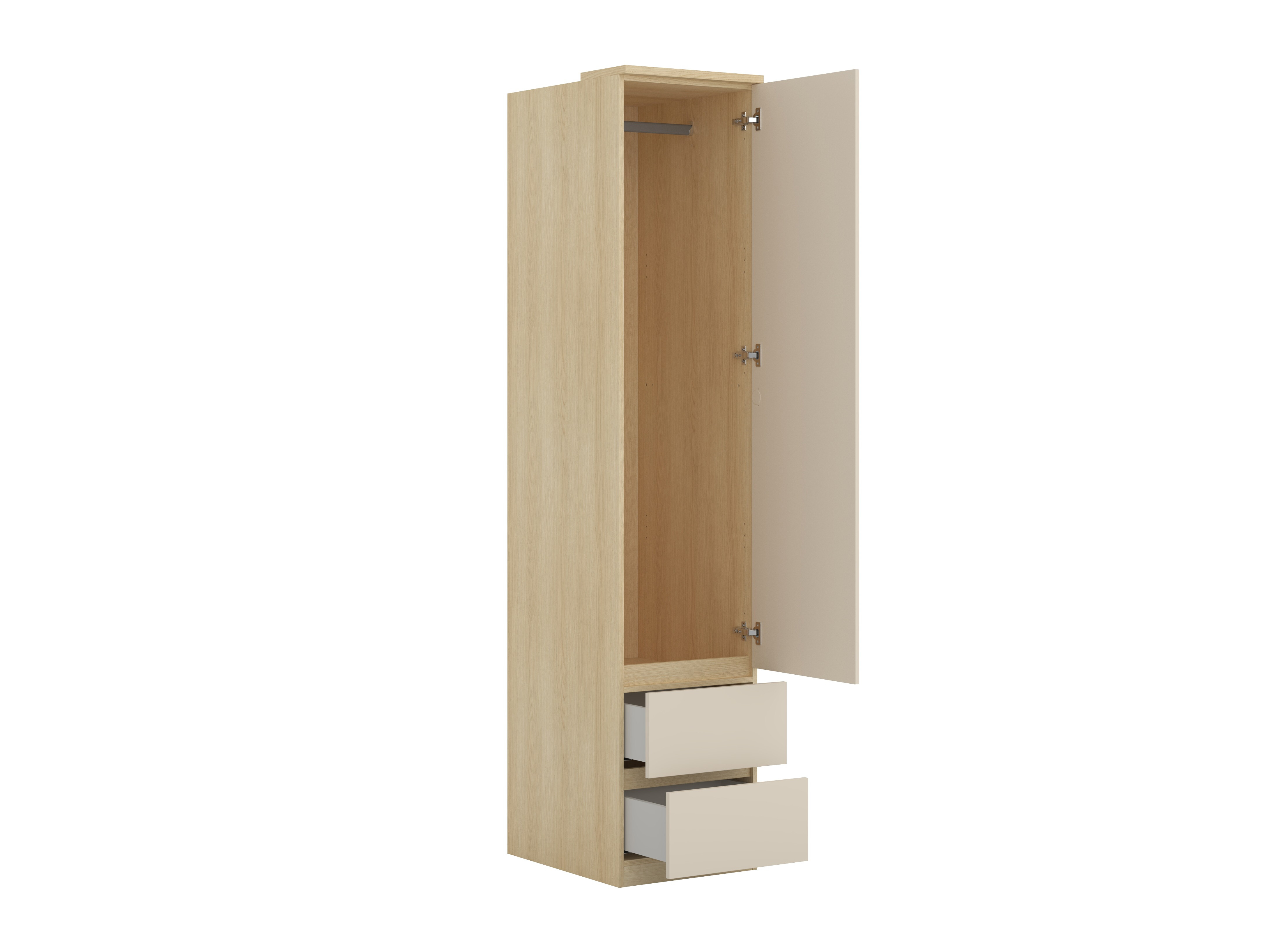Møbelsæt Nolcala 121 (Egetræ + Beige)