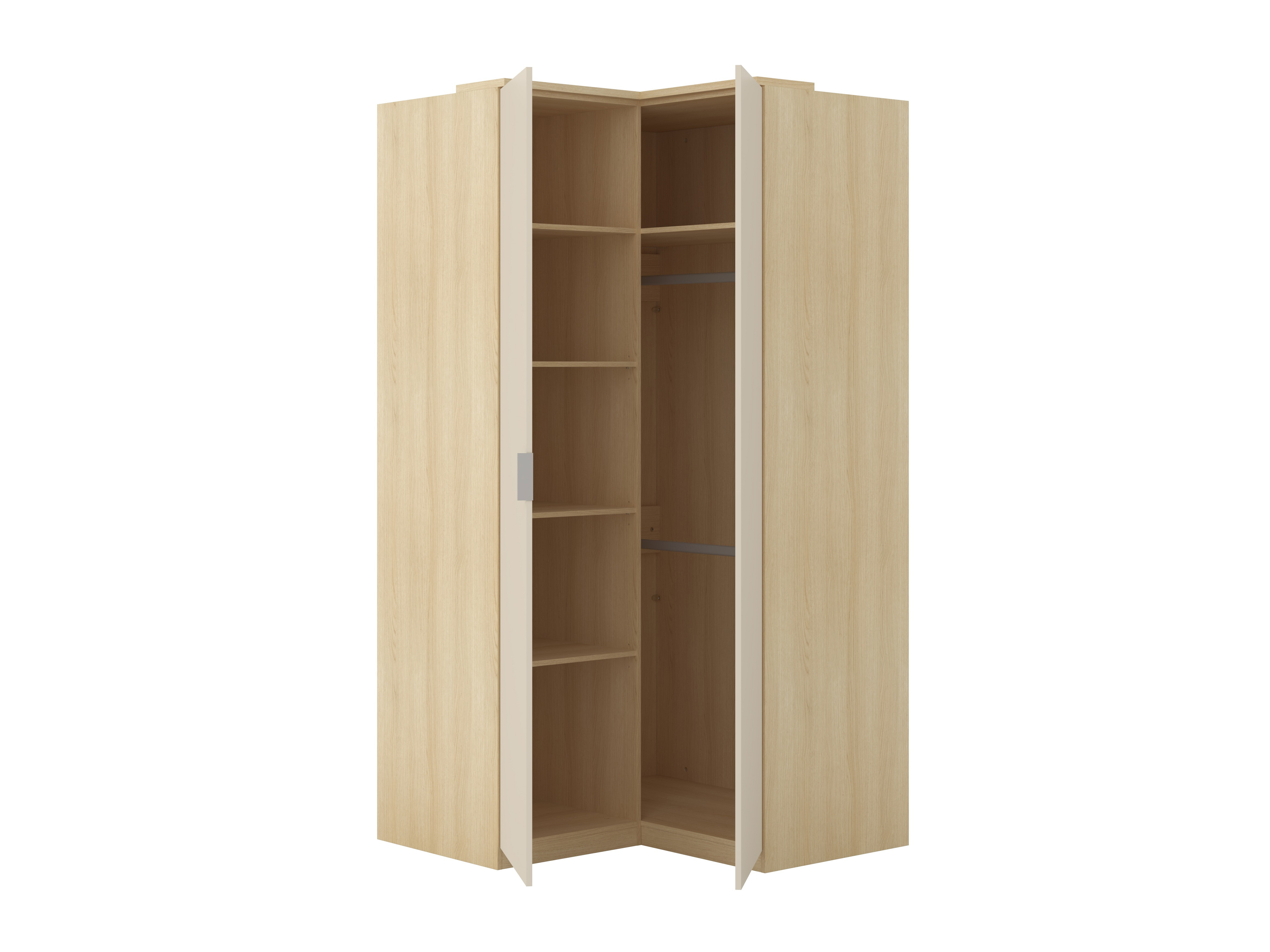 Møbelsæt Nolcala 121 (Egetræ + Beige)