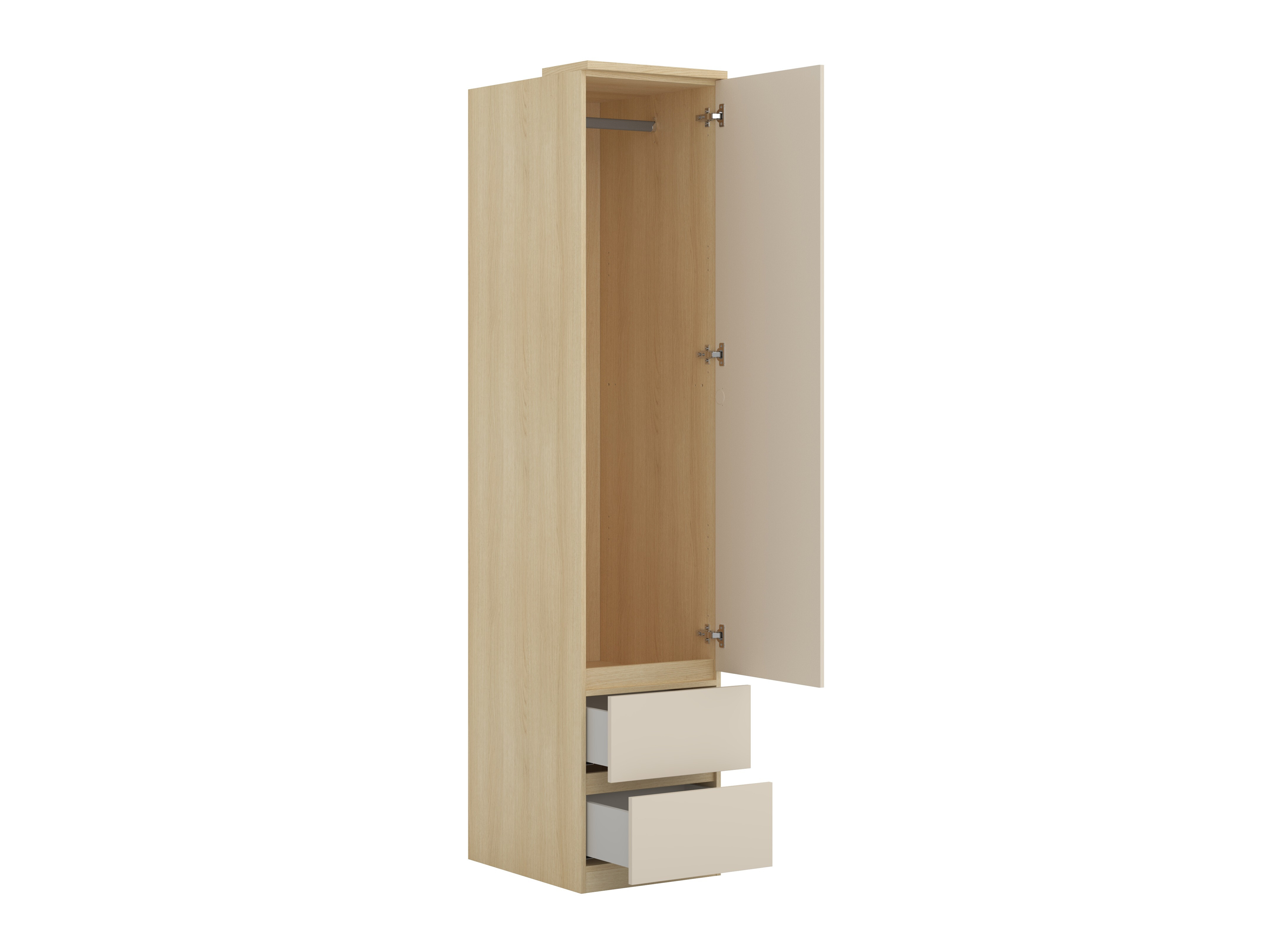Møbelsæt Nolcala 121 (Egetræ + Beige)