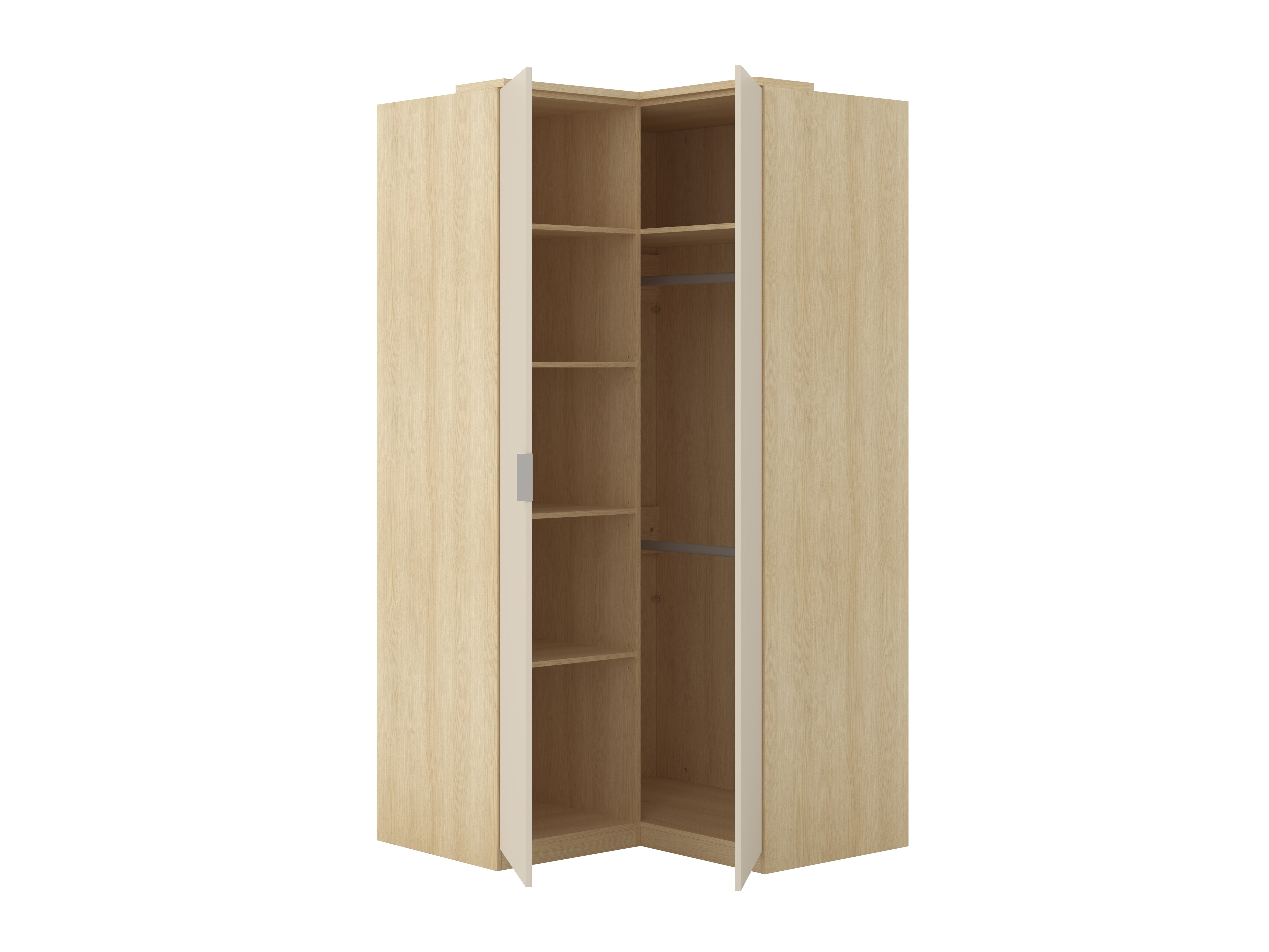 Møbelsæt Nolcala 121 (Egetræ + Beige)